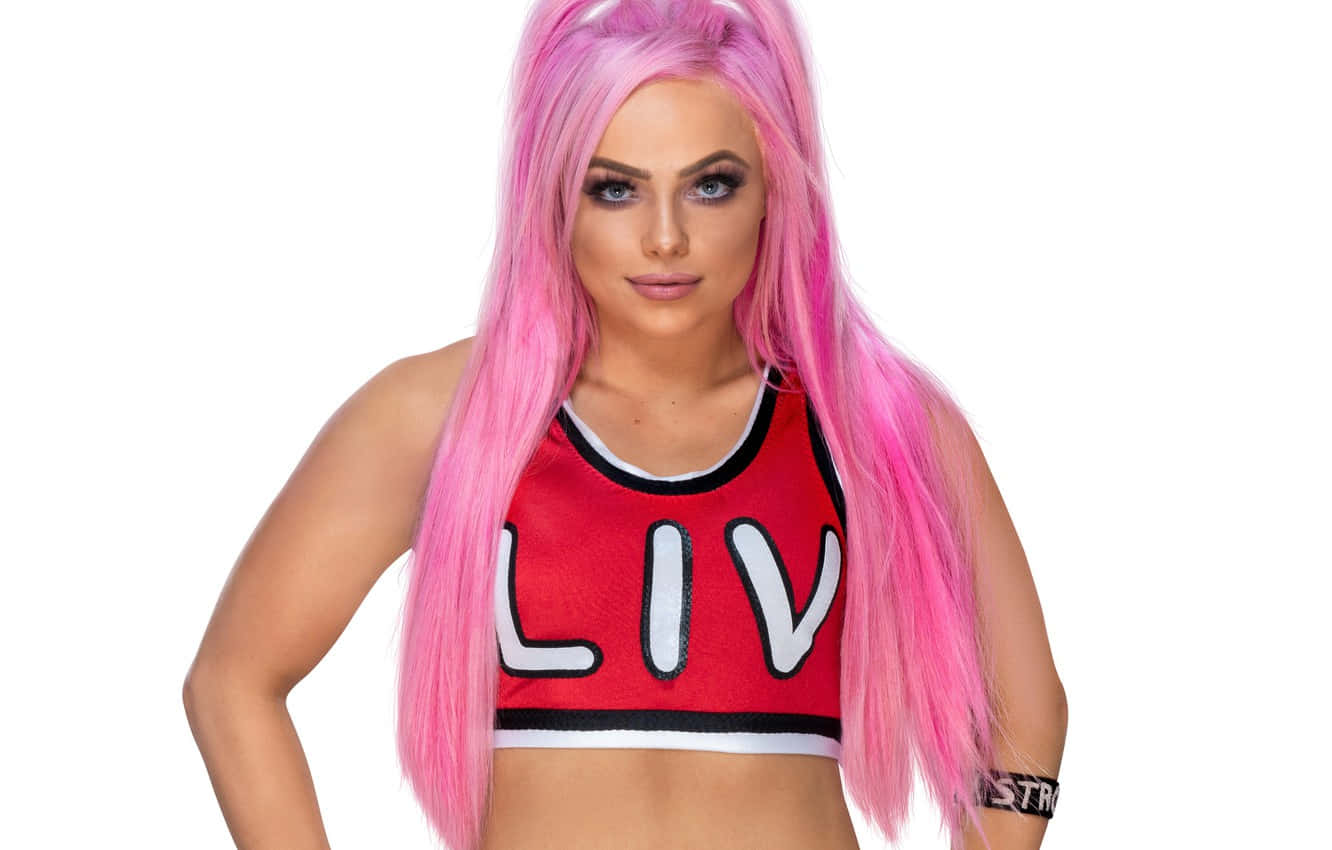 Professional Wwe Diva Liv Morgan Radiates Confidence And Determination Background