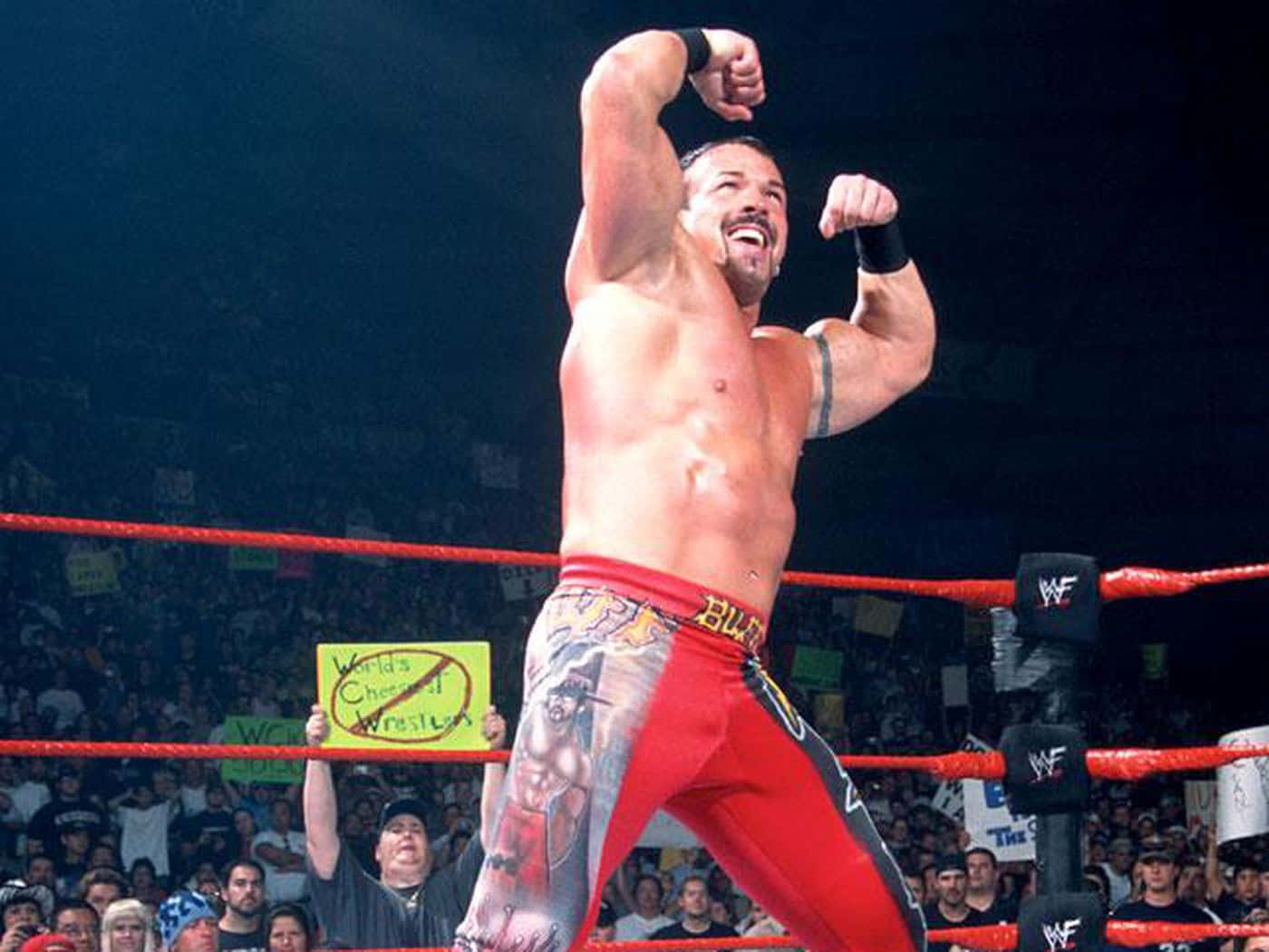 Professional Wwe Wrestler Buff Bagwell Flexing Muscles