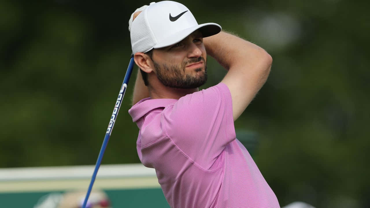 Proficient Golfer Kyle Stanley In Action On The Course