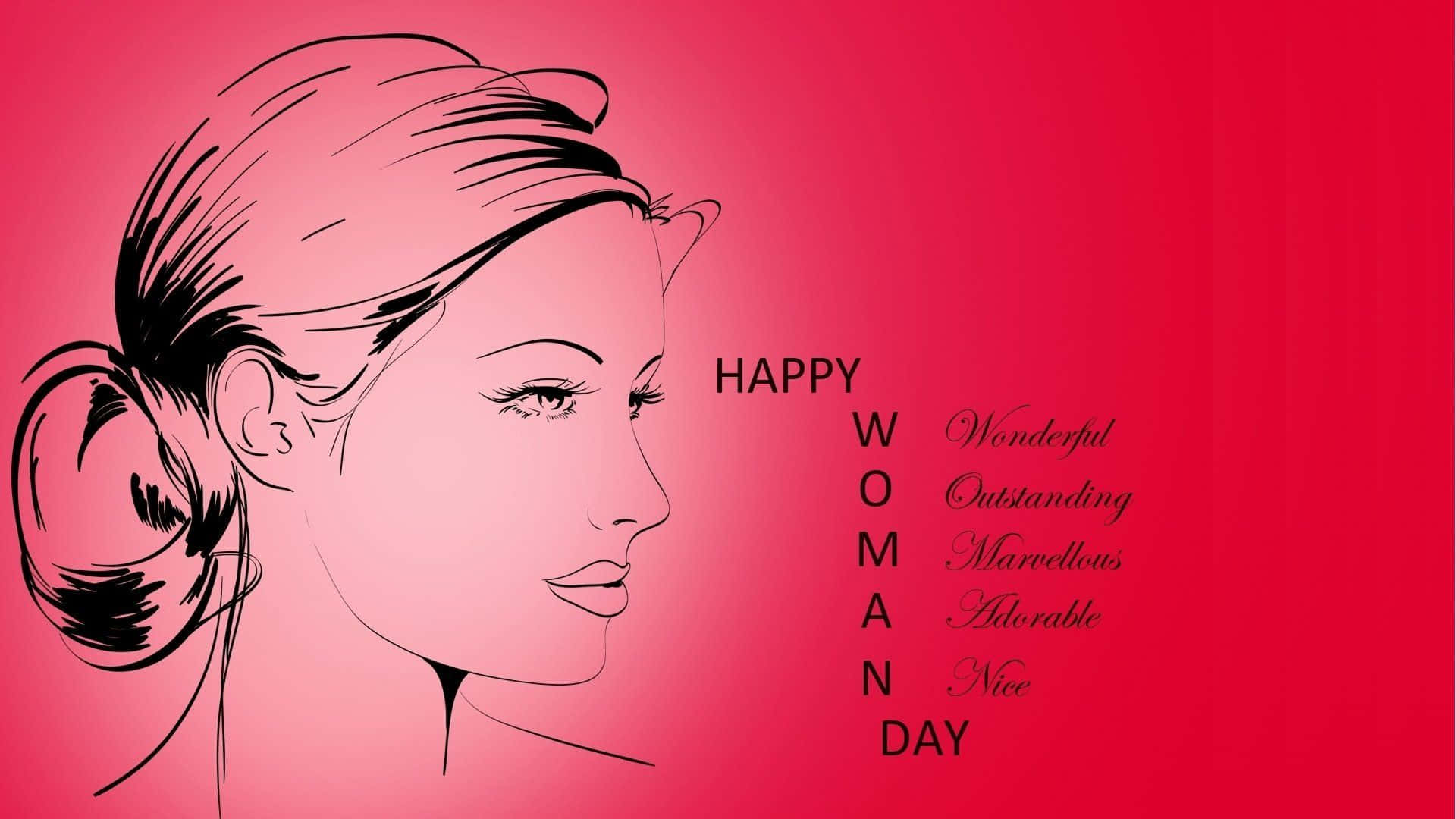 Profile Beautiful Happy Womens Day Background