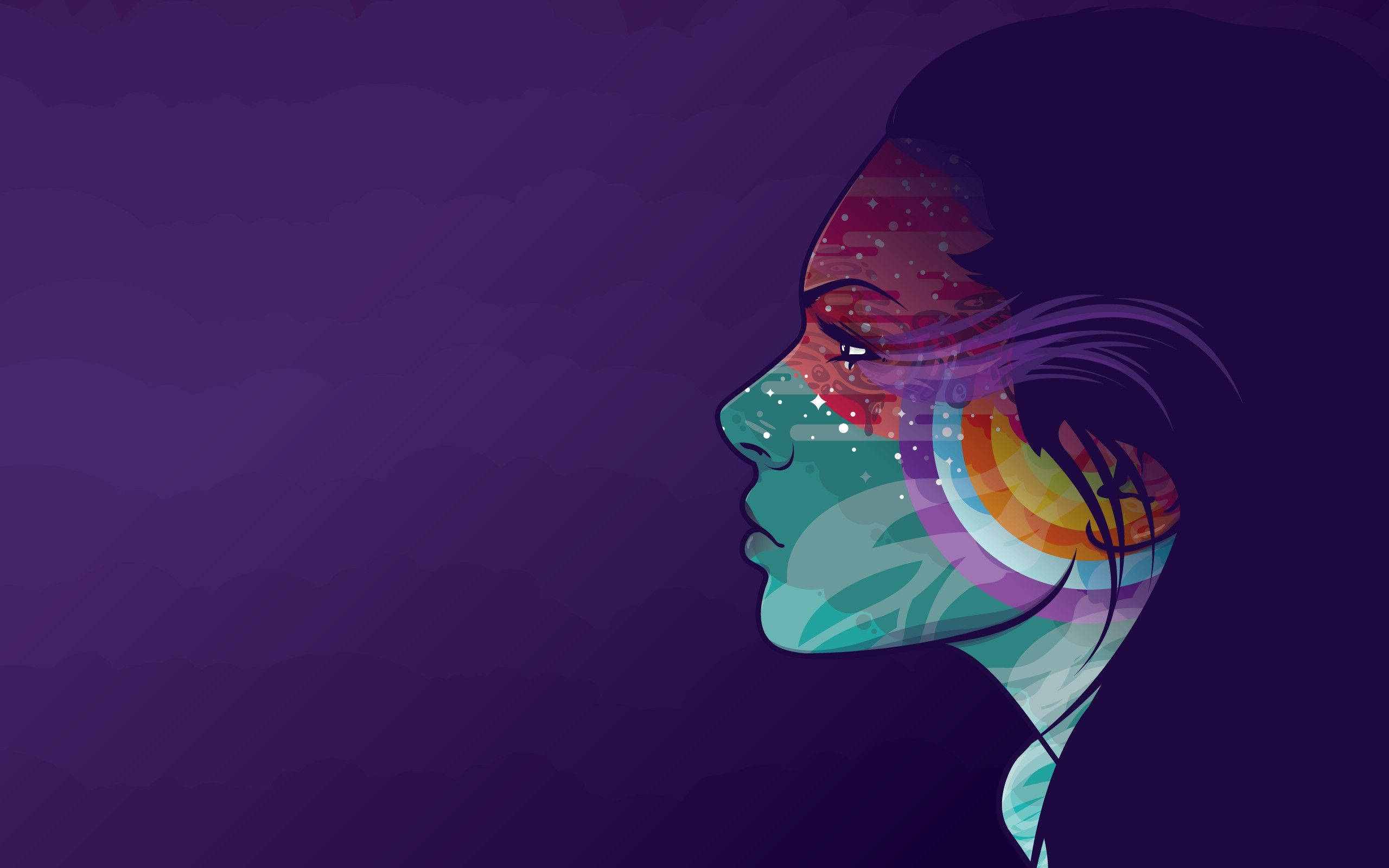 Profile Picture Girl Art Portrait Background