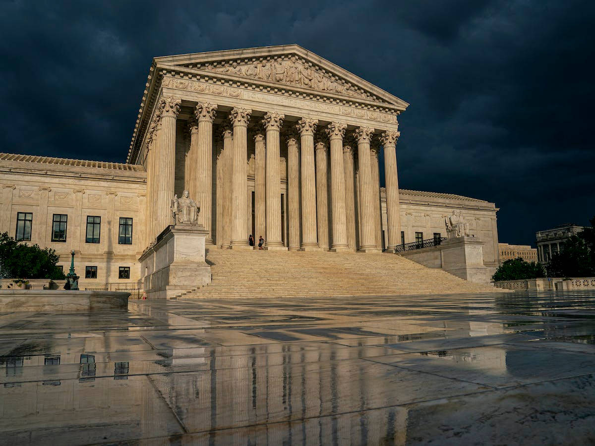 Profile View Of United States Supreme Court Background