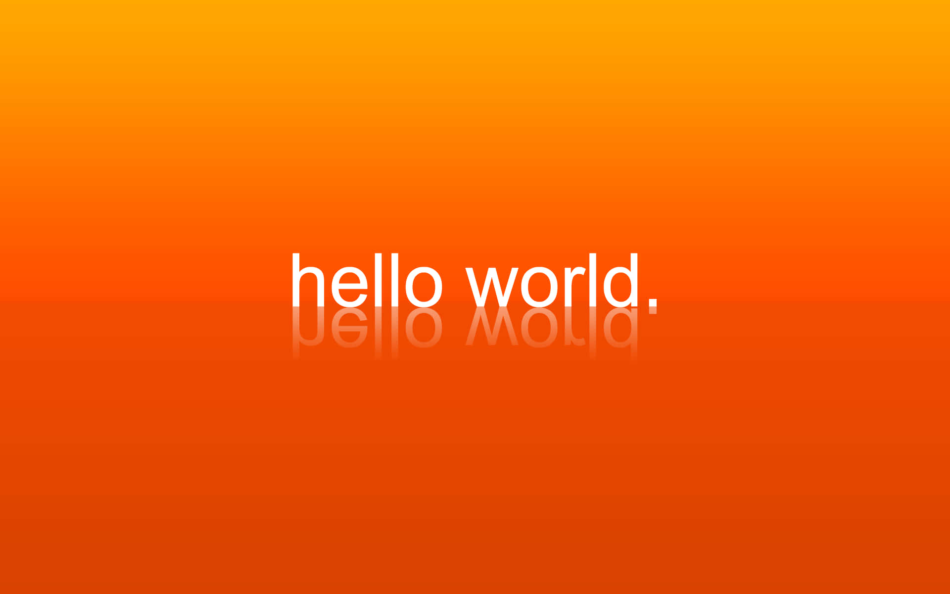Programming Hd Hello World Orange Aesthetic