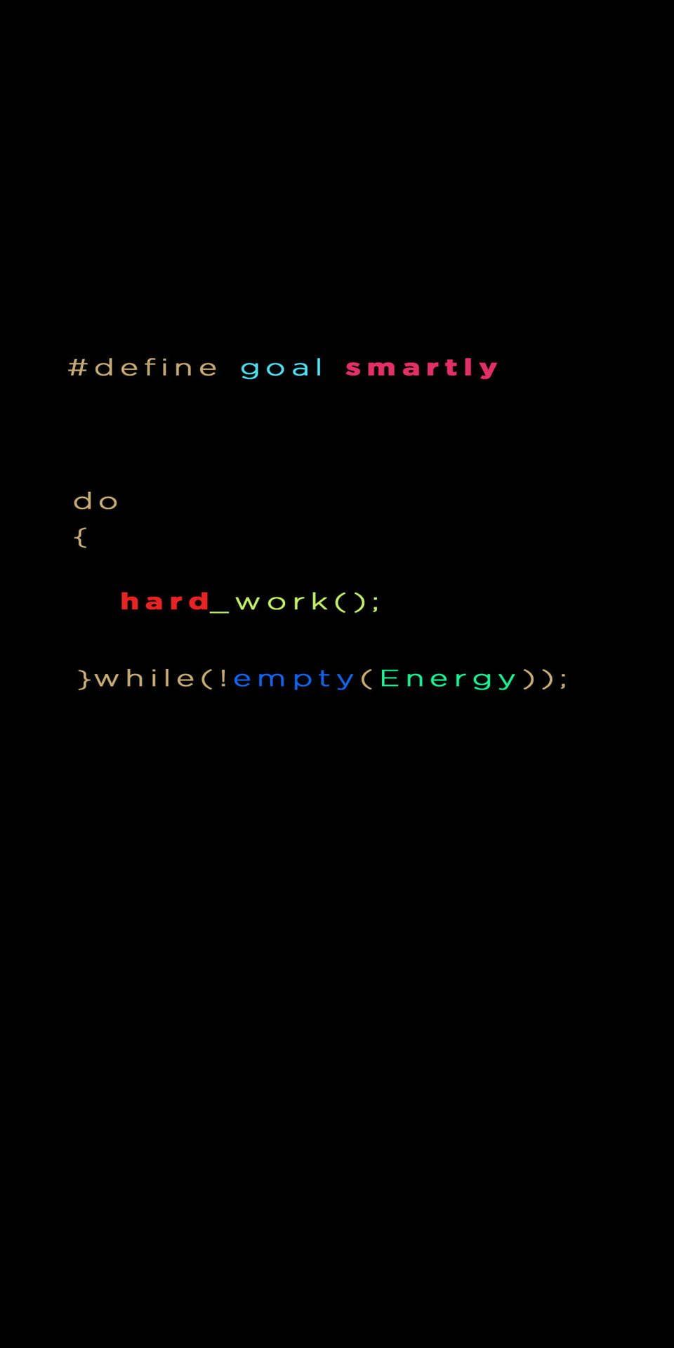 Programming Iphone Define Goal Smartly Code