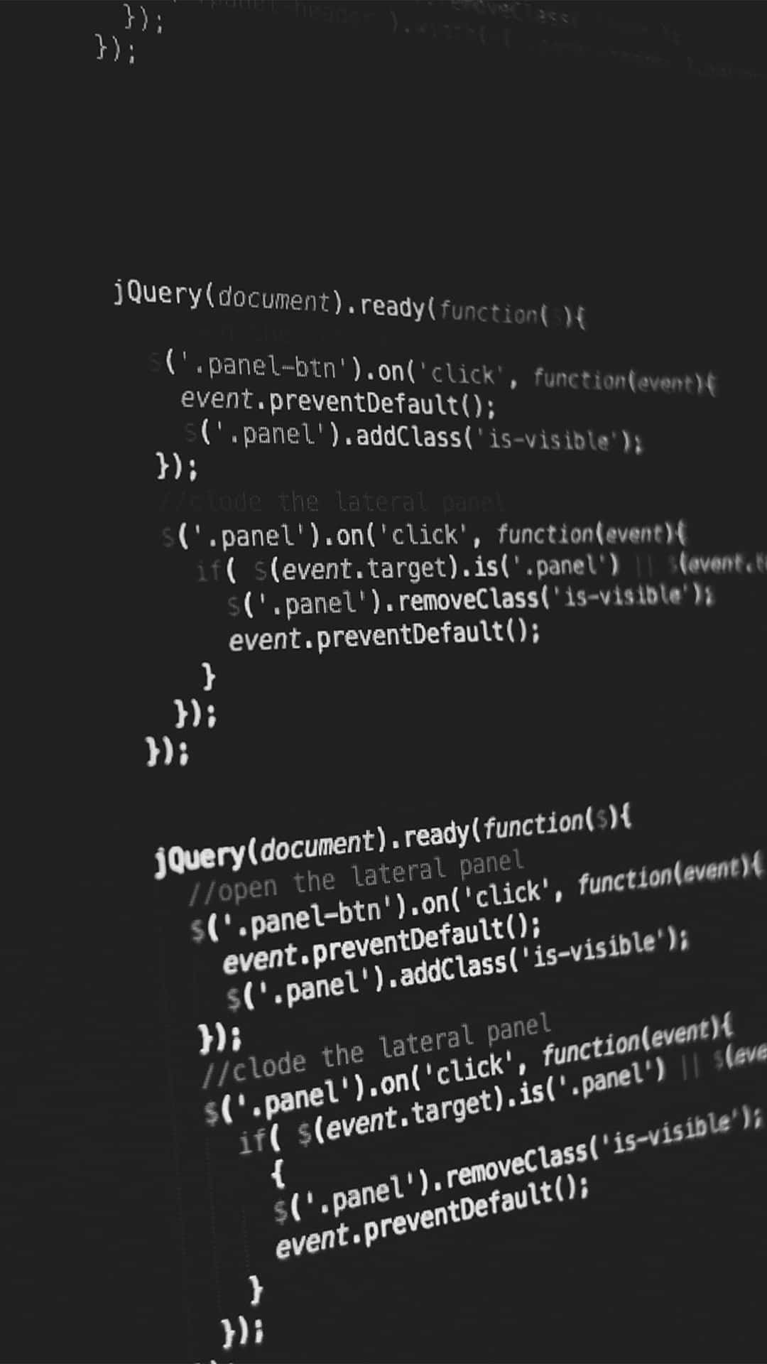 Programming On The Go - A Modern Day Programmer Codes On His Iphone. Background