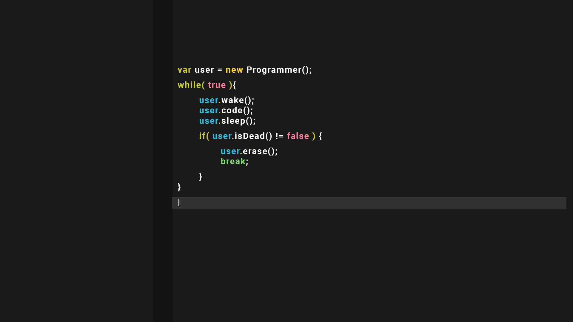 Programming Routine Code Background
