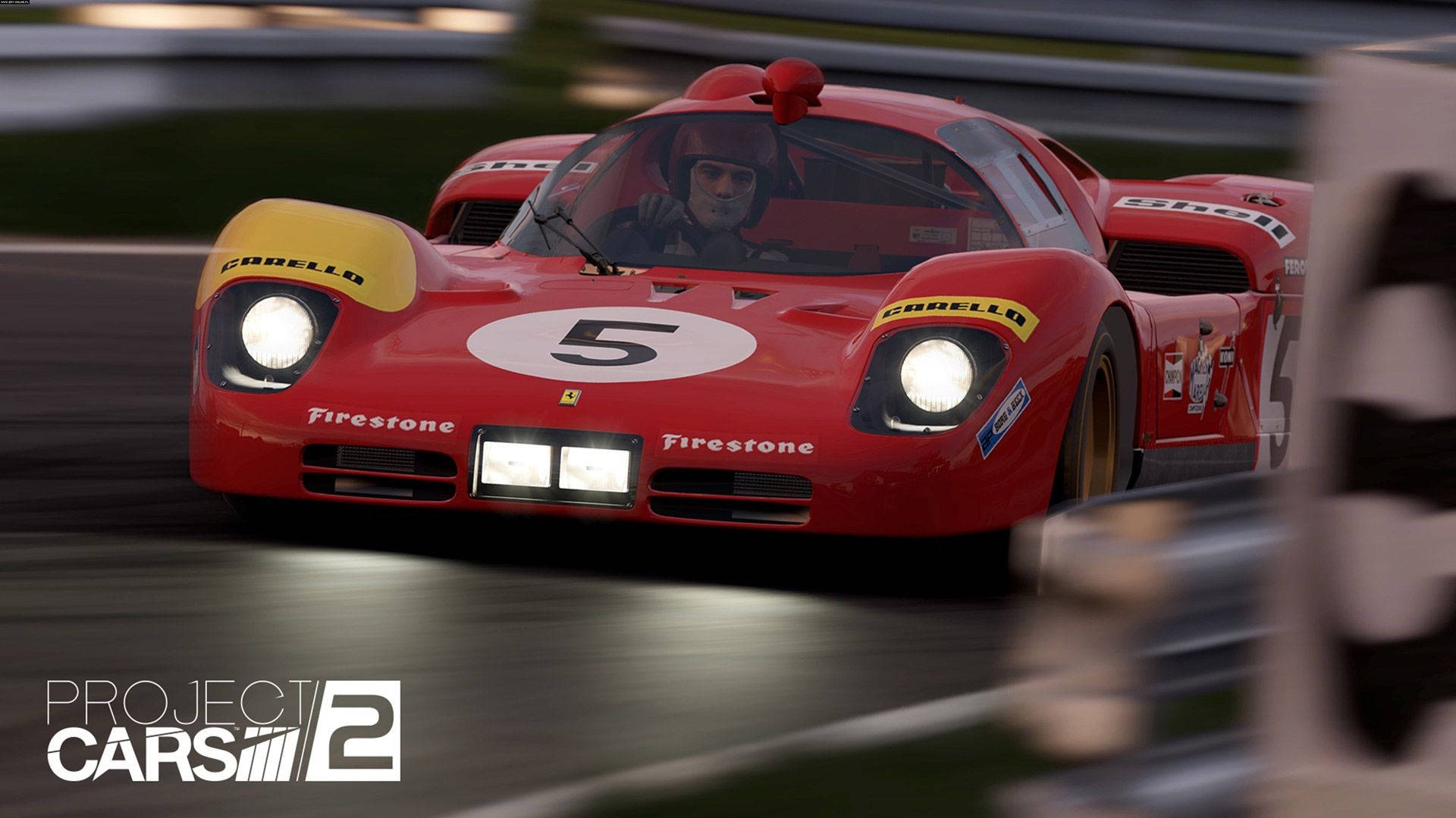 Project Cars 2 Number 5 Ferrari Background