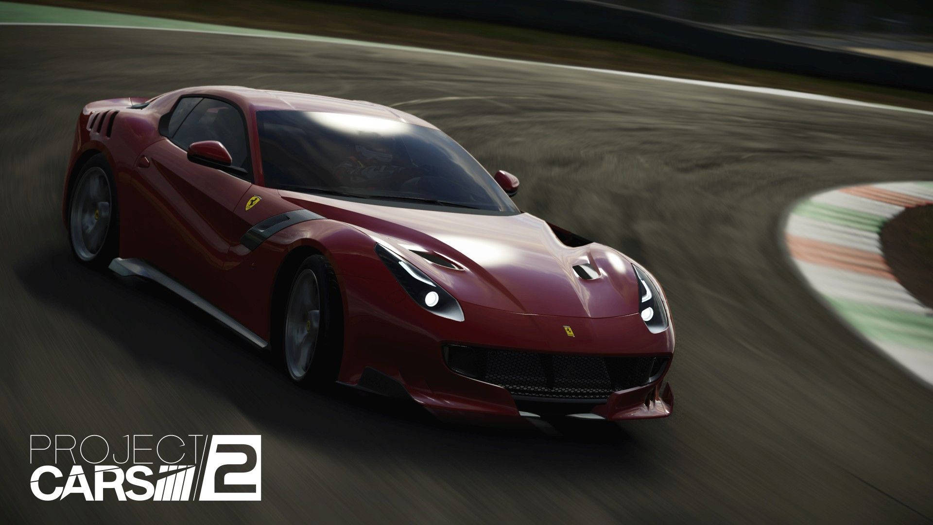 Project Cars 2 Red Ferrari Background
