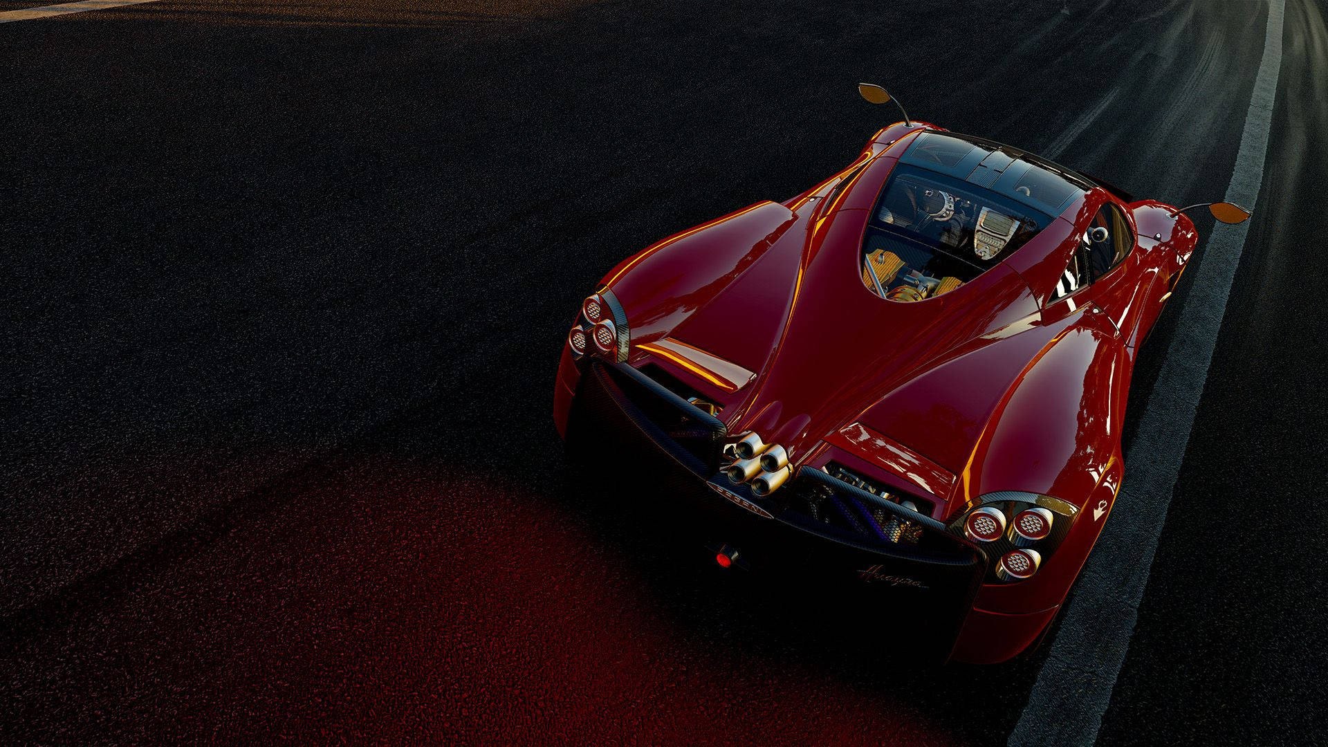 Project Cars 4k Glossy Red Pagani Background