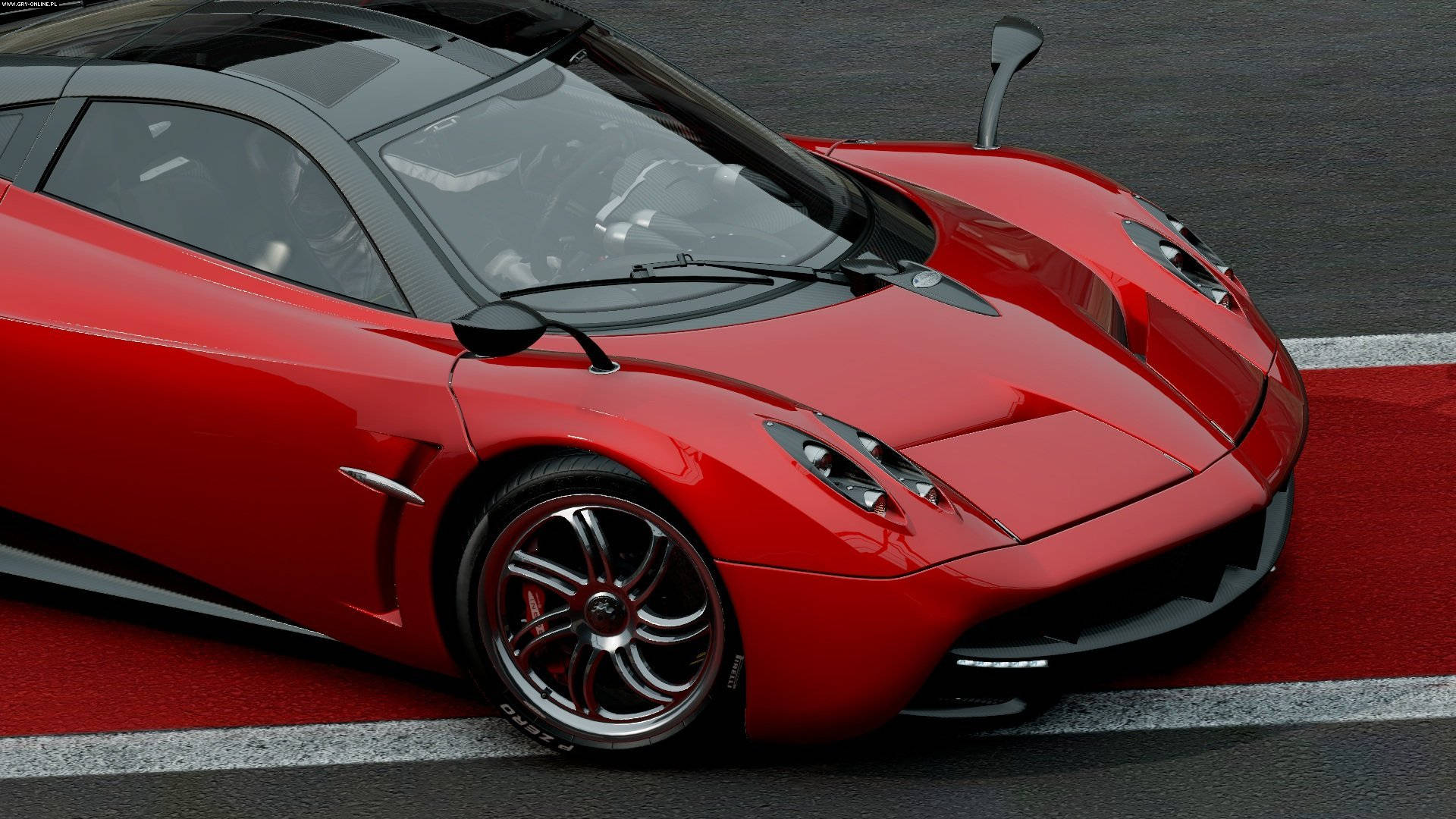 Project Cars 4k Red Pagani Huayra Background