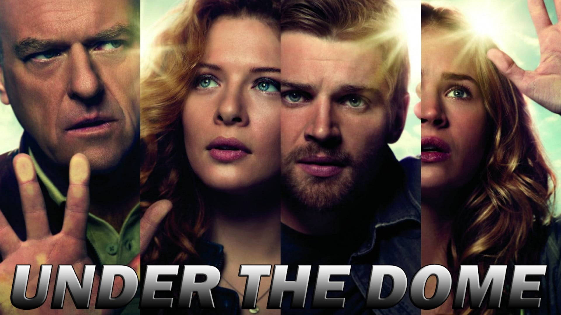 Prominent Cast Of Under The Dome In A Photo Collage Background