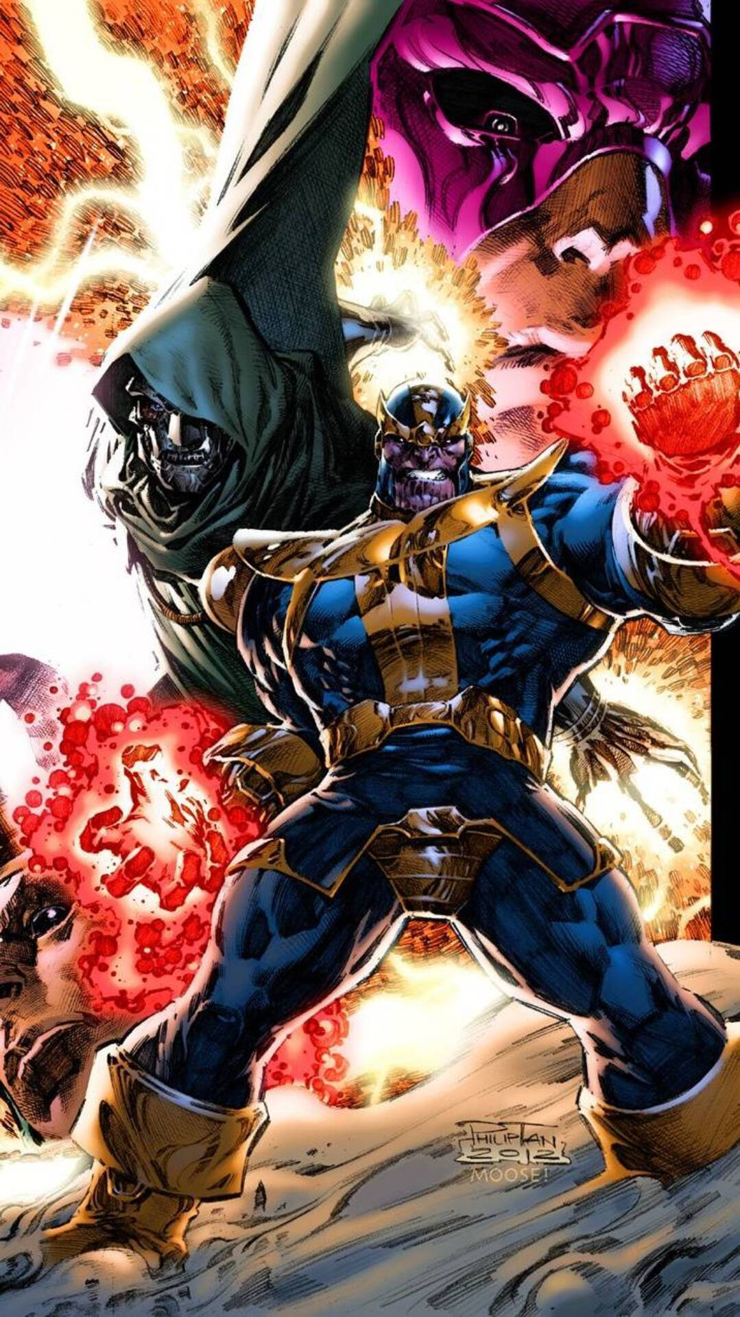 Prominent Marvel Villains Background