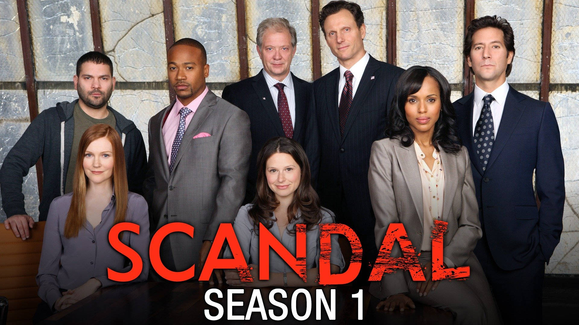 Promotional Poster From The First Season Of Scandal Television Series Background
