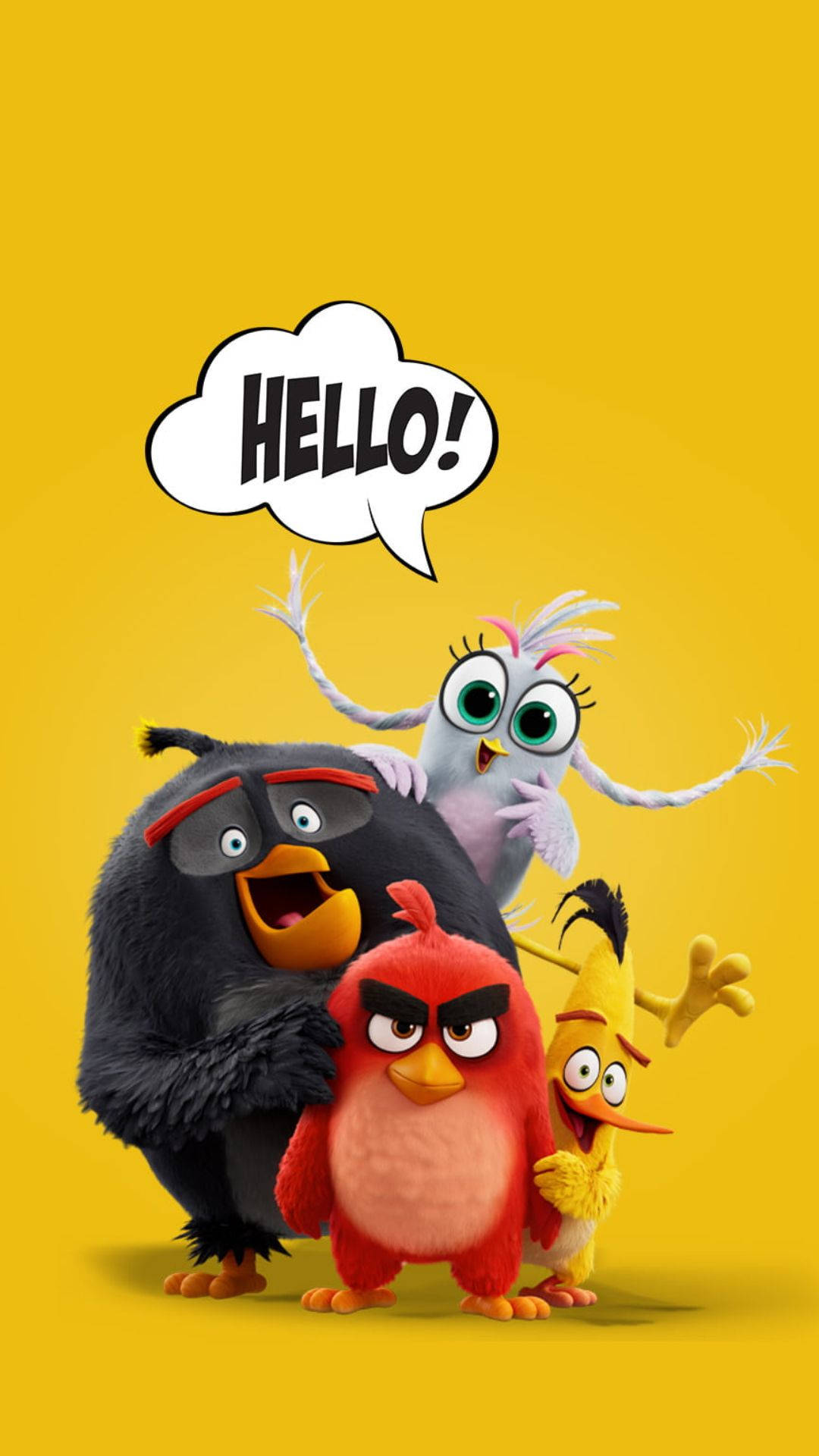 Promotional Poster Of The Angry Birds Movie Background