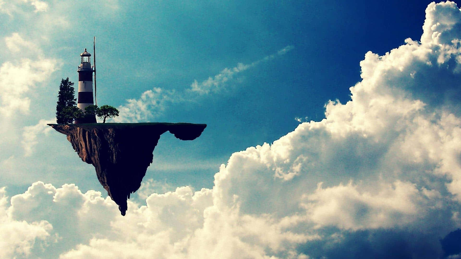 Proper Island Float Sky Background