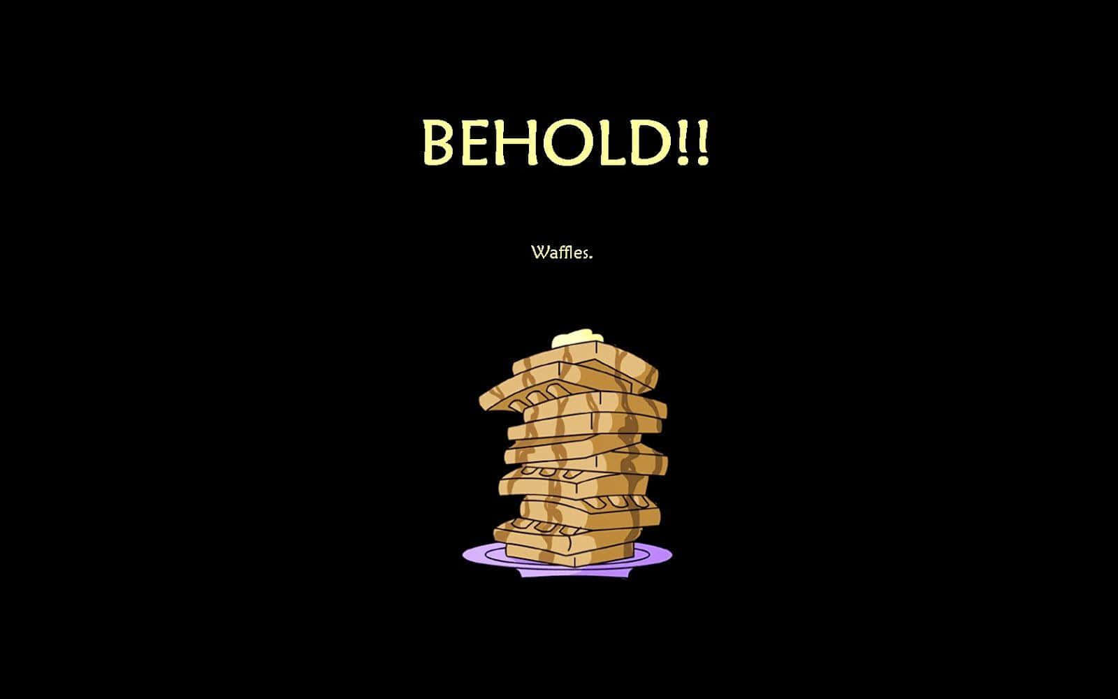 Proper Waffle Minimal Art Background