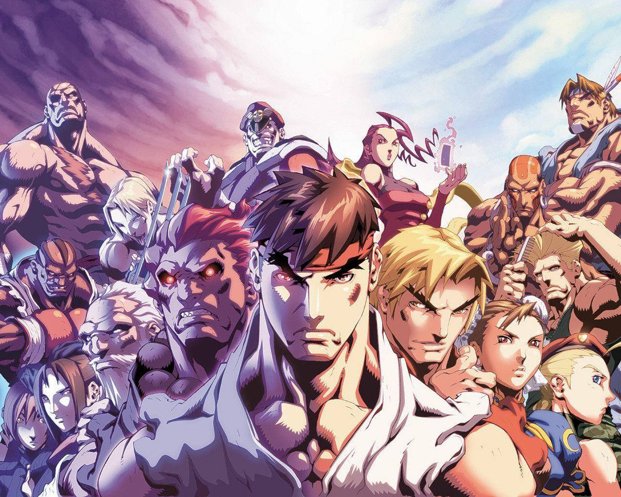 Protagonists Vs Antagonists Street Fighter Background