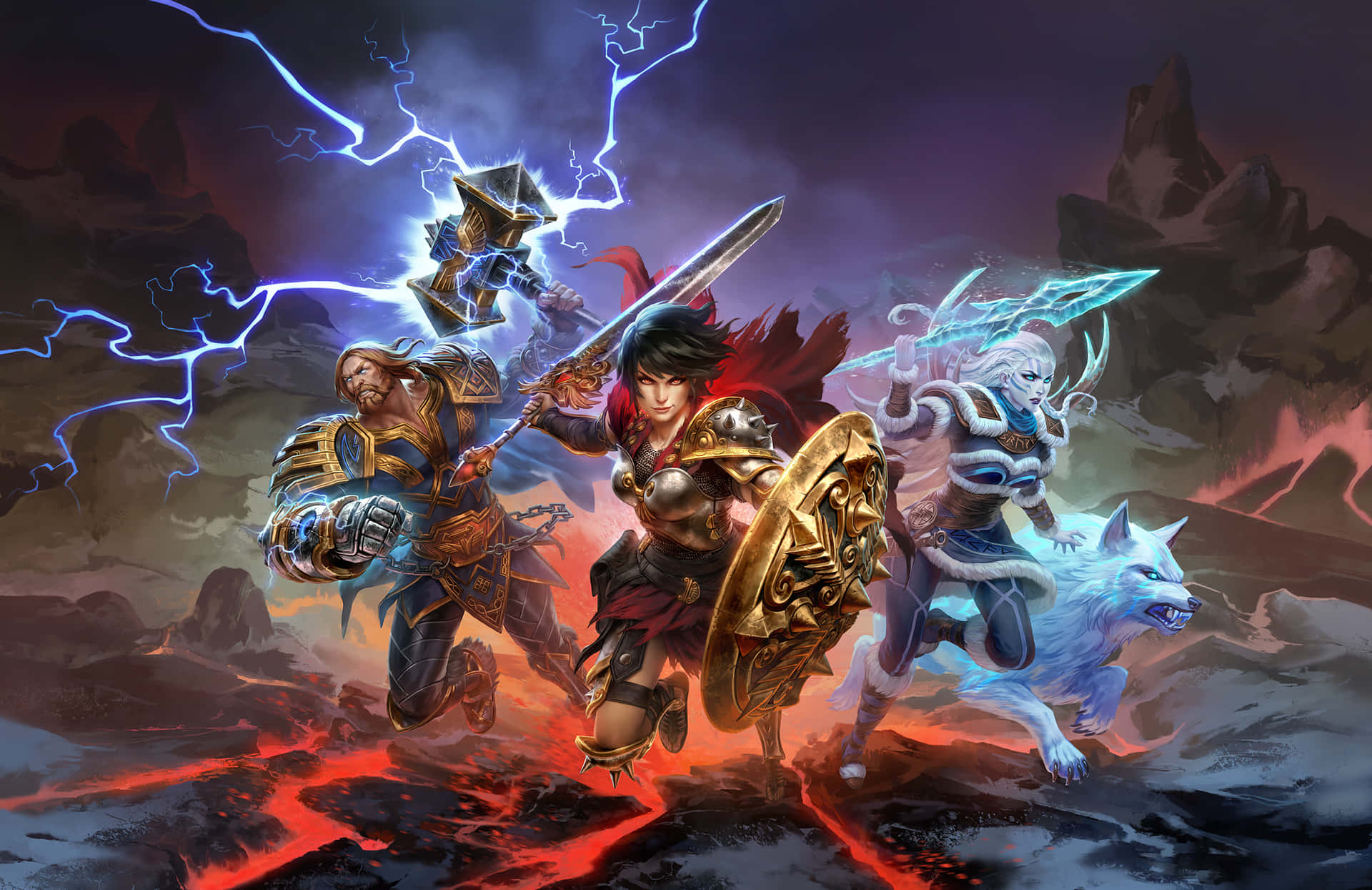 Protect The Staff Of Radiance And Join The Adventure In Smite! Background