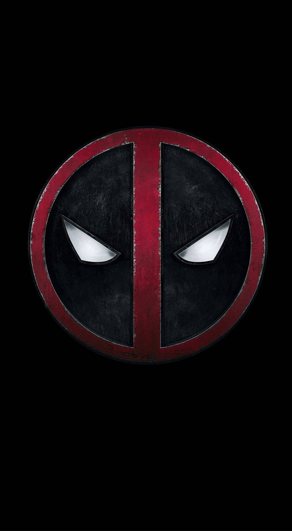 Protect Your Device With Deadpool's Mask Logo Background