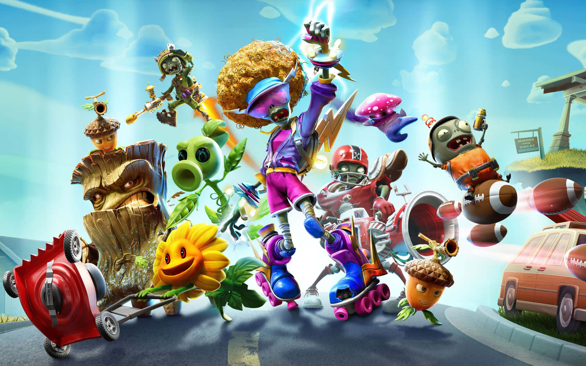 Protect Your Home From The Zombie Horde Background