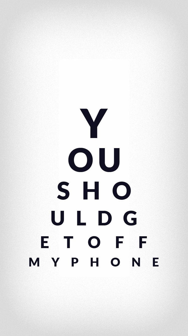 Protecting Phone Privacy With An Eye Chart Background