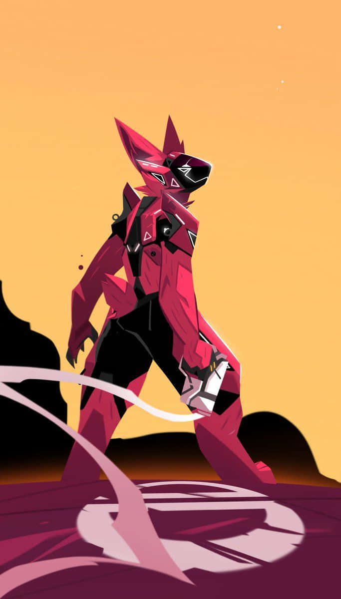 Protogen Red Background