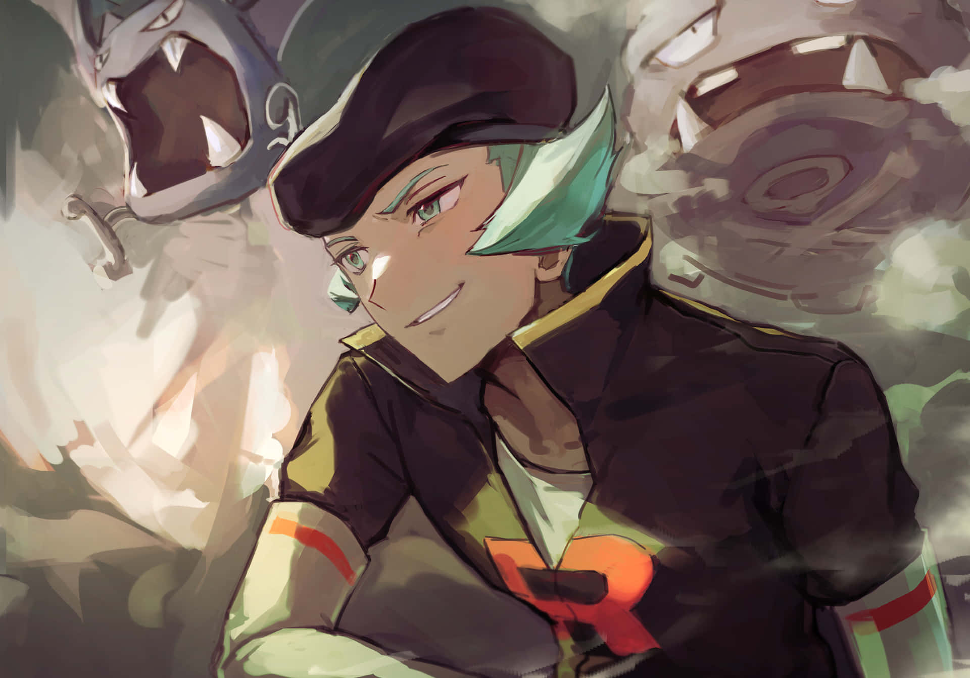 Proton With Golbat And Weezing Background
