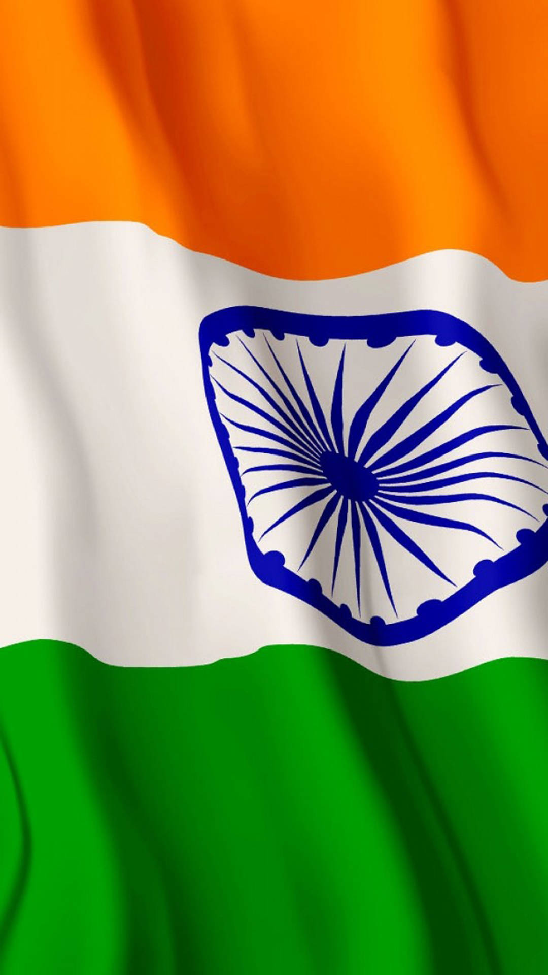 Proud Colors - The Wavy Indian Flag Background