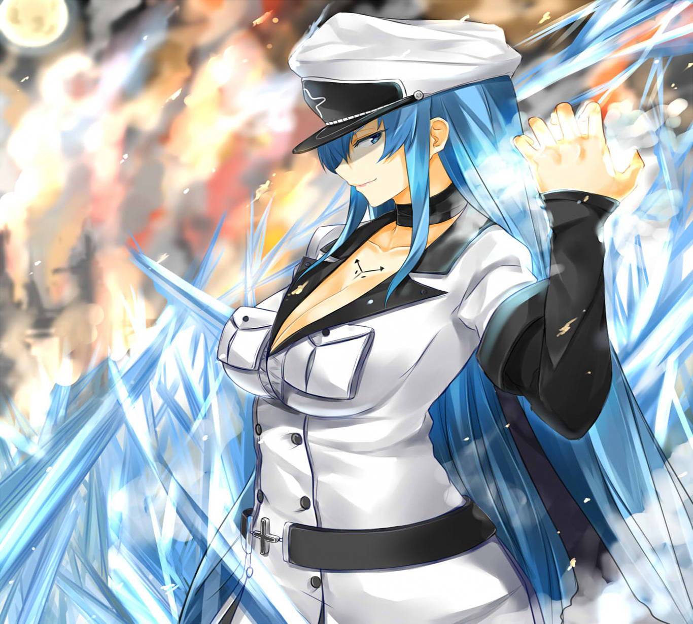 Proud Esdeath Using Power Background