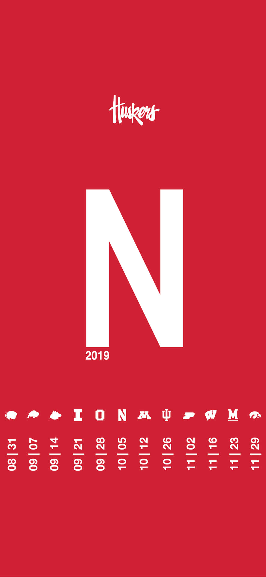 Proud Fans Of The Nebraska Huskers Background