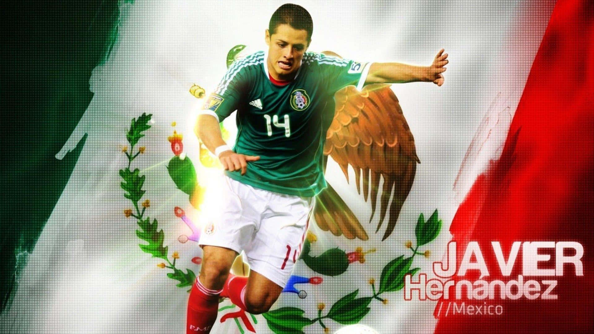 Proud Mexican Players Celebrate After A Big Win Background