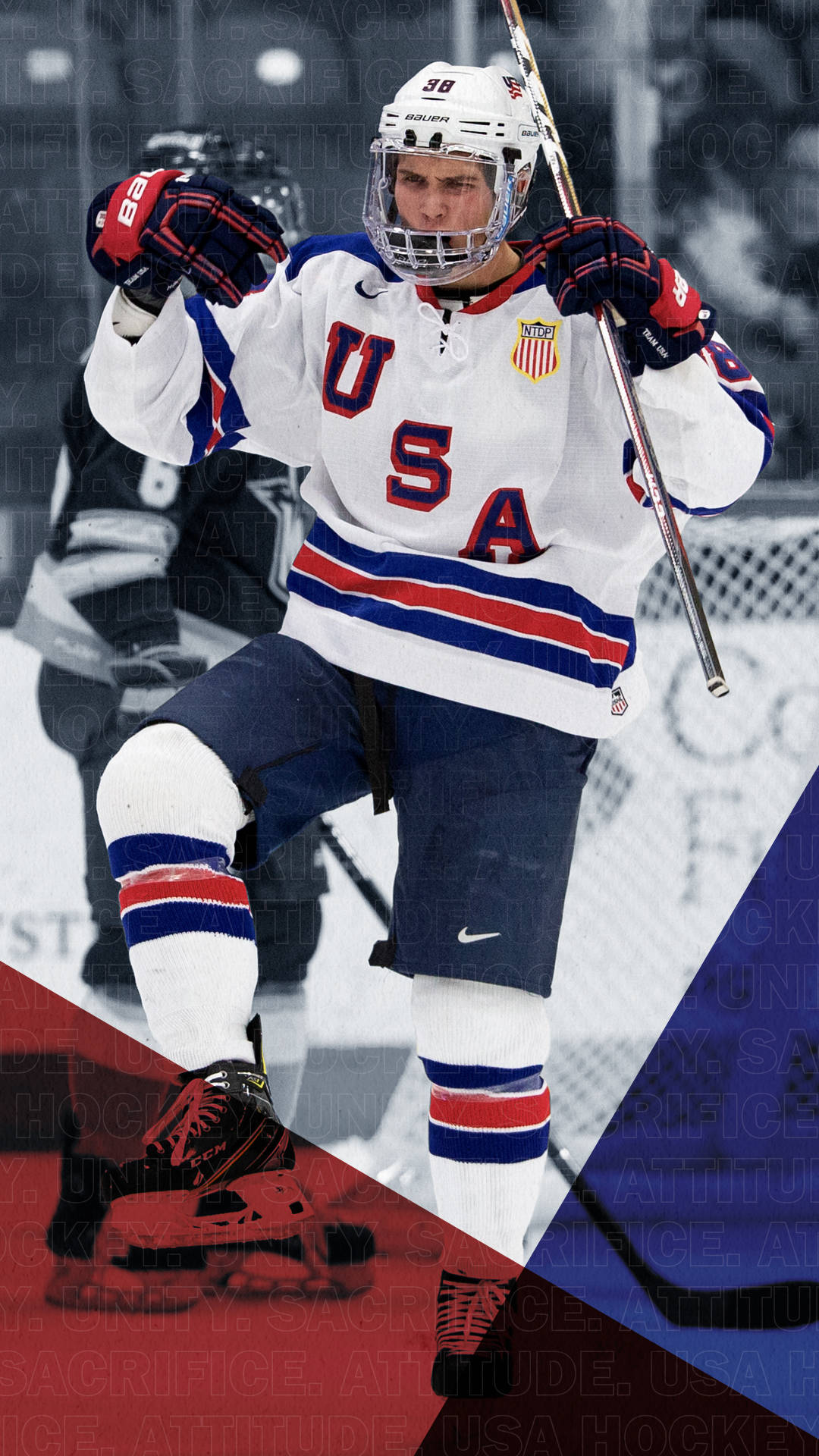 Proud Usa Hockey Team Member Background