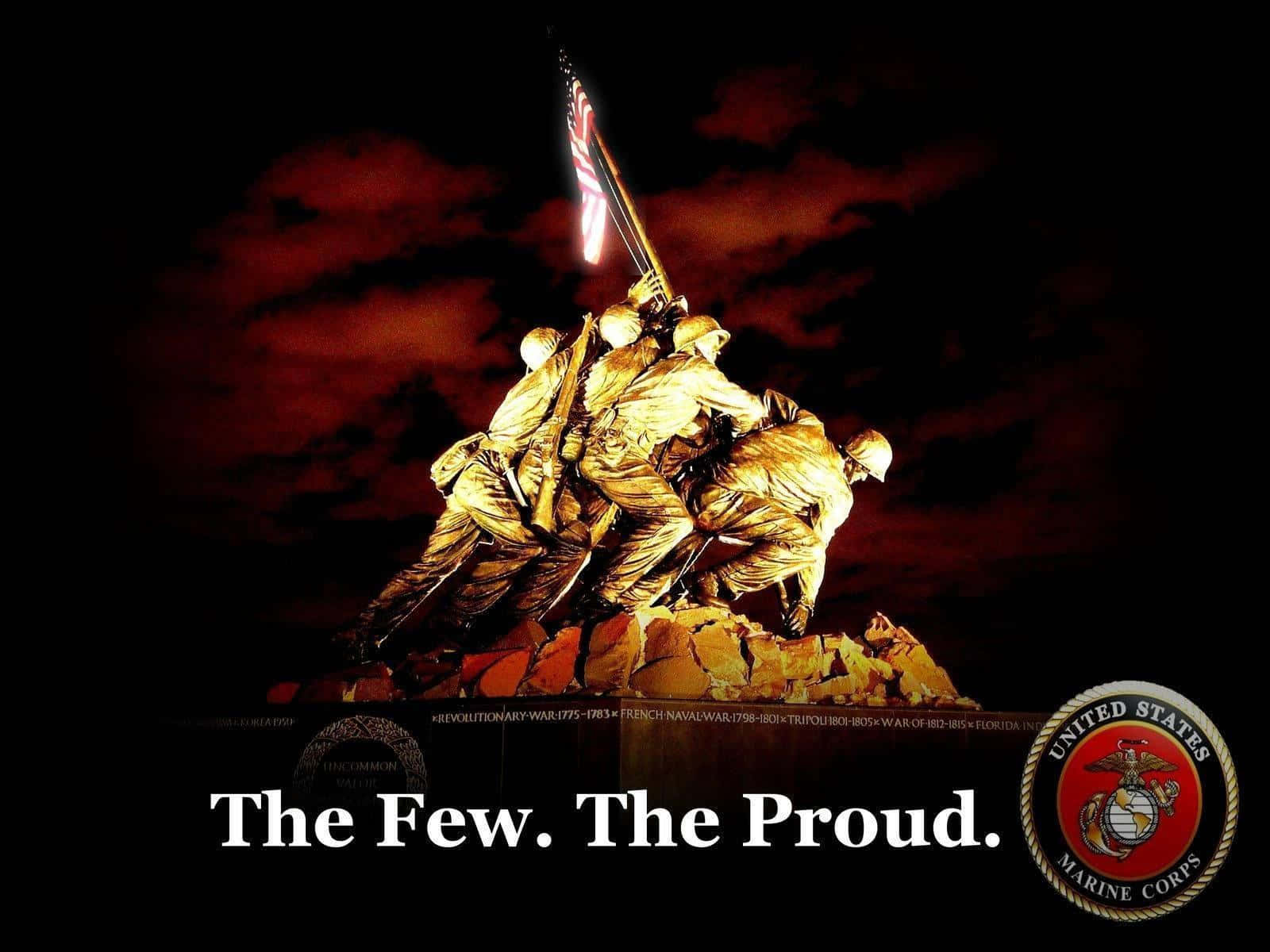 Proud Usmc Logo Background