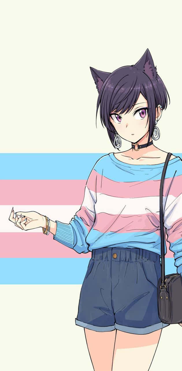 Proudly Displaying The Trans Flag! Background