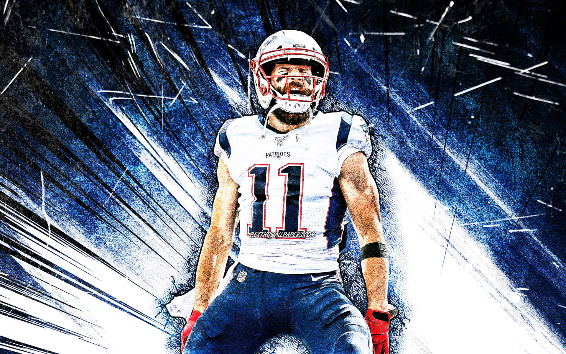 Proudly Represent The New England Patriots Background