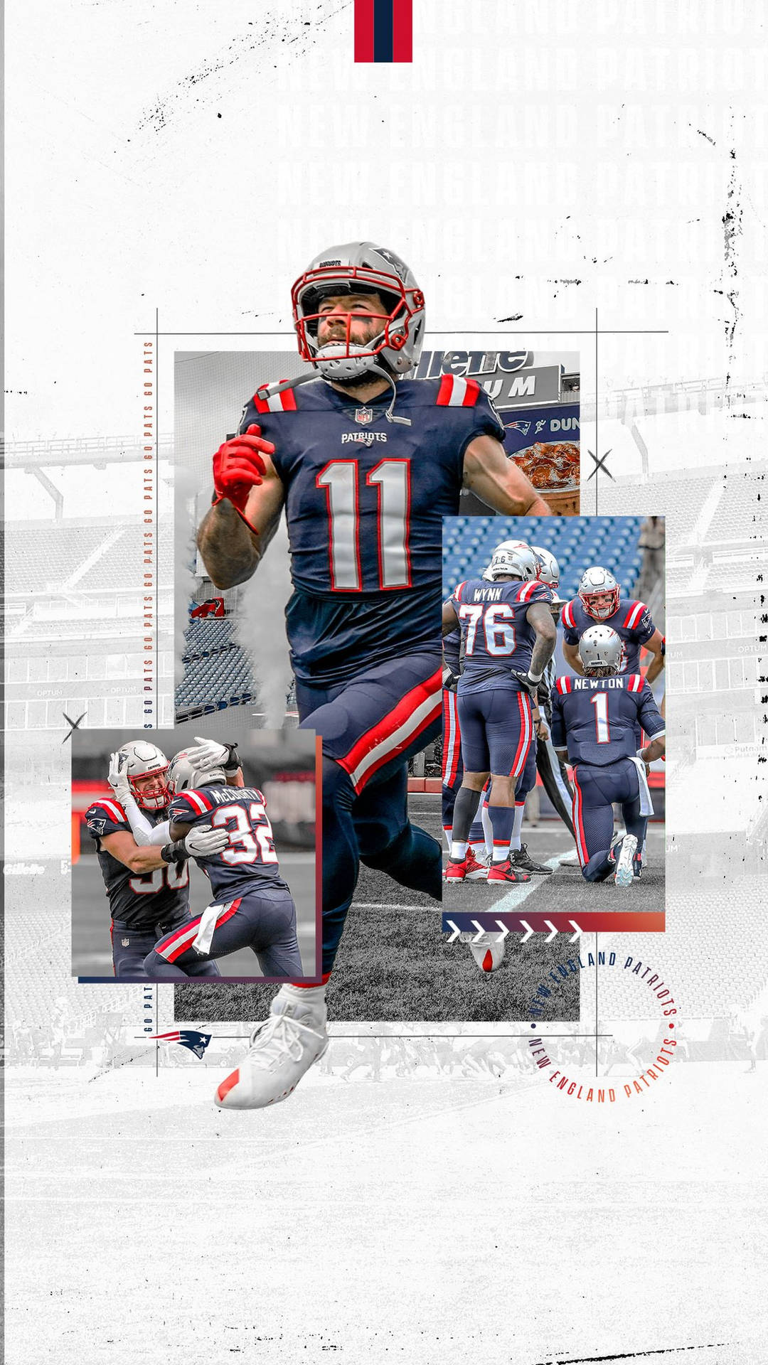 Proudly Support The Awesome Patriots! Background