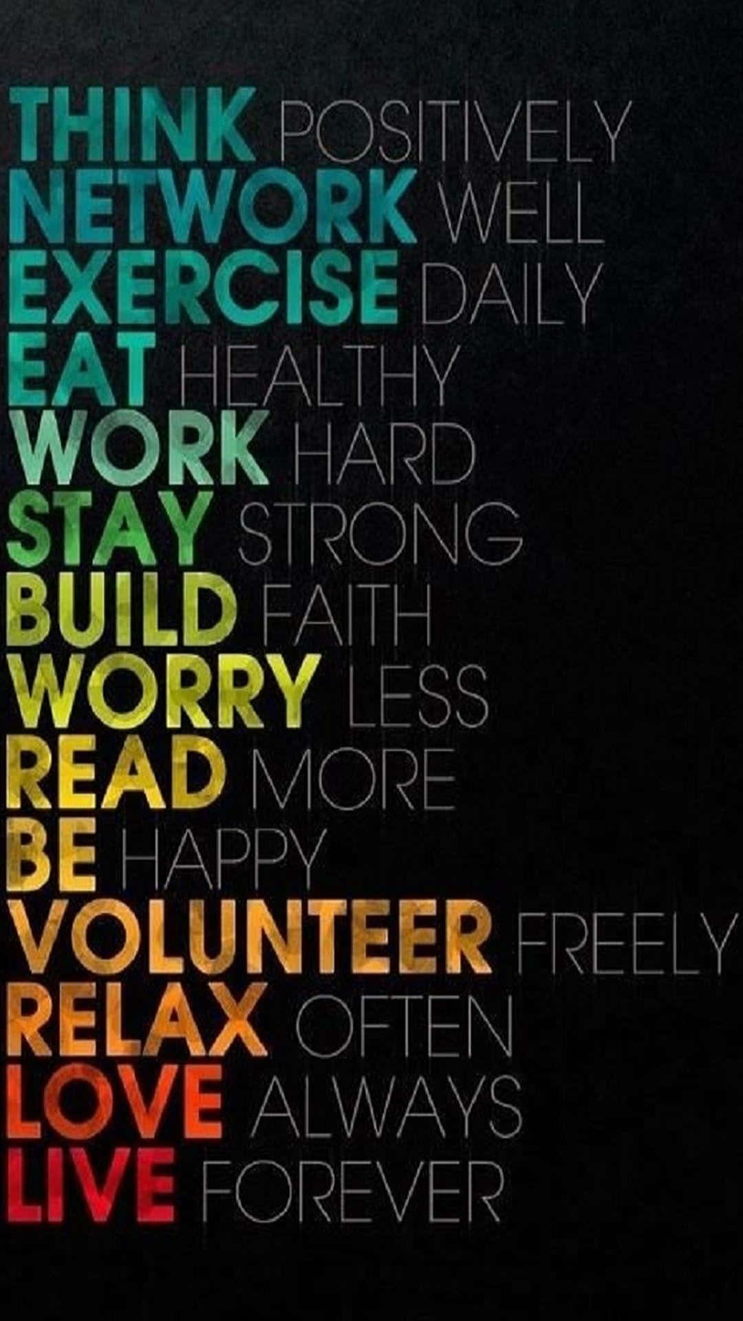 Proverbial Life Mottos Background