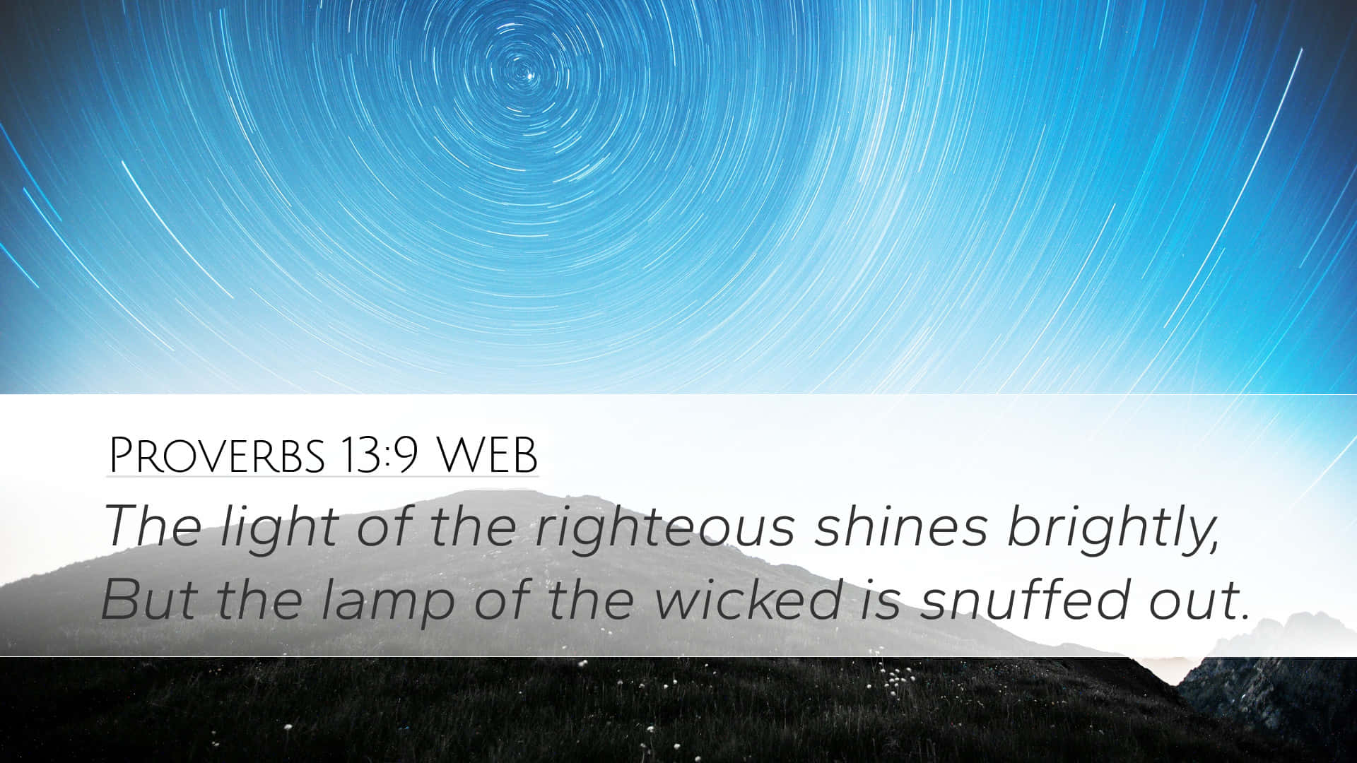 Proverbs 13:9 Righteous Shines Background