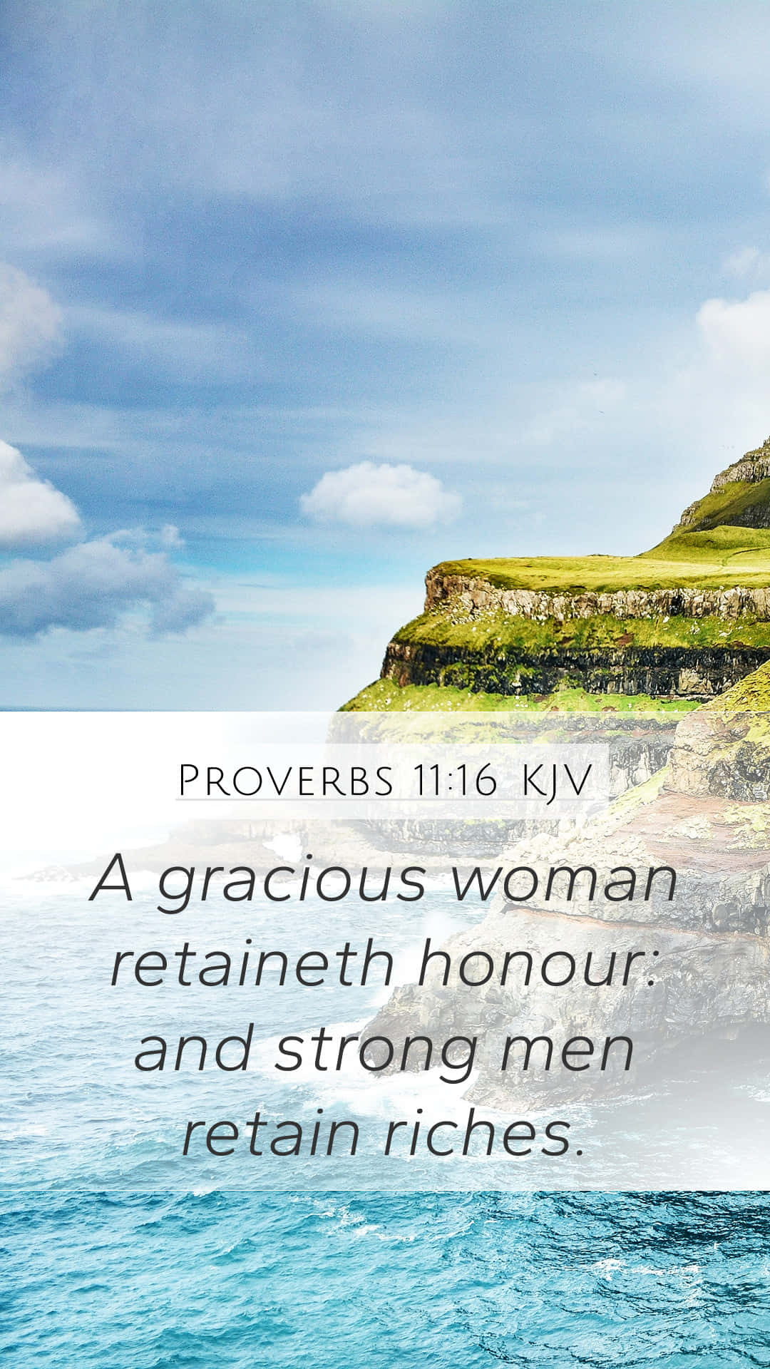 Proverbs On Gracious Background