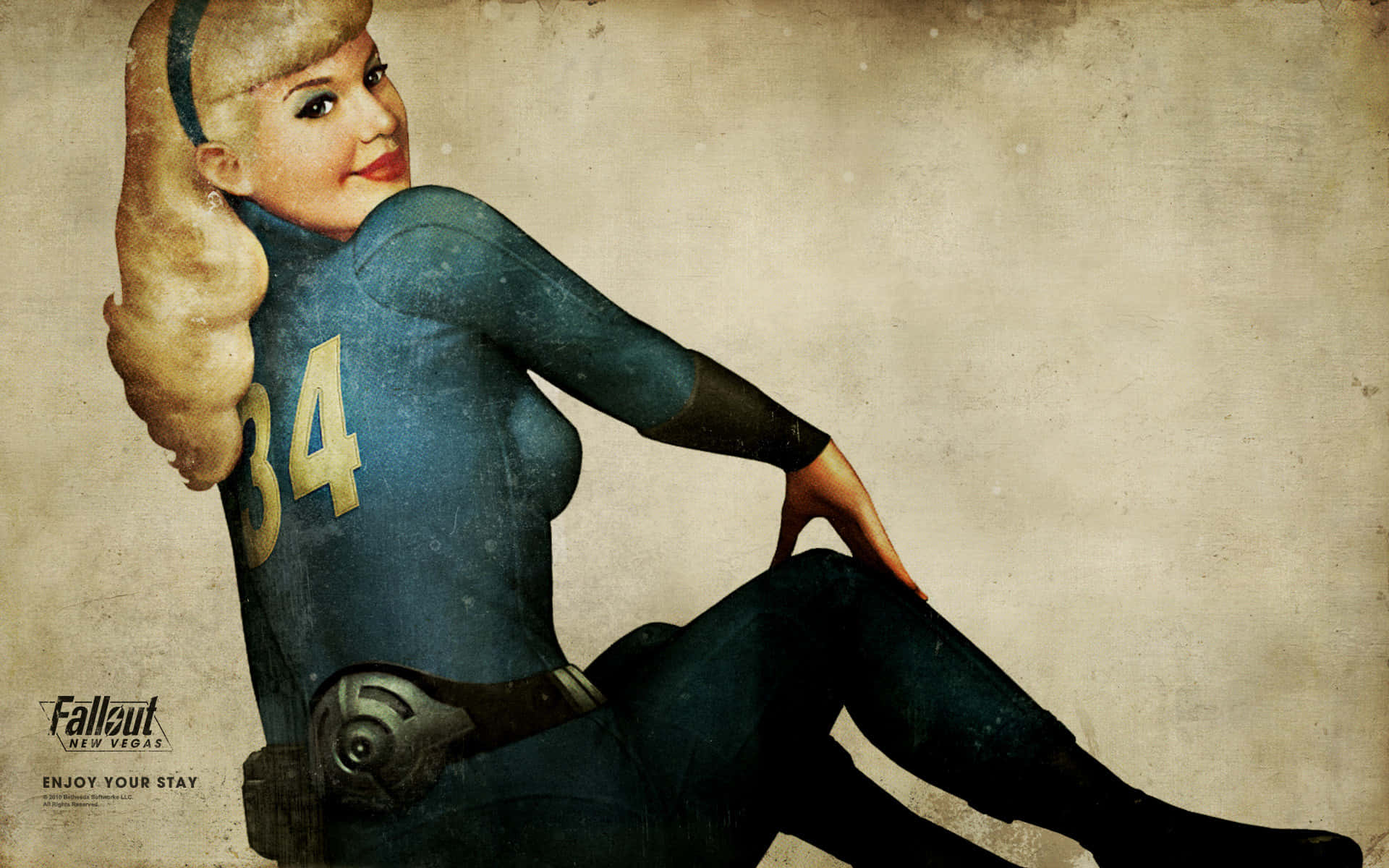 Provocative Fallout New Vegas Poster Background