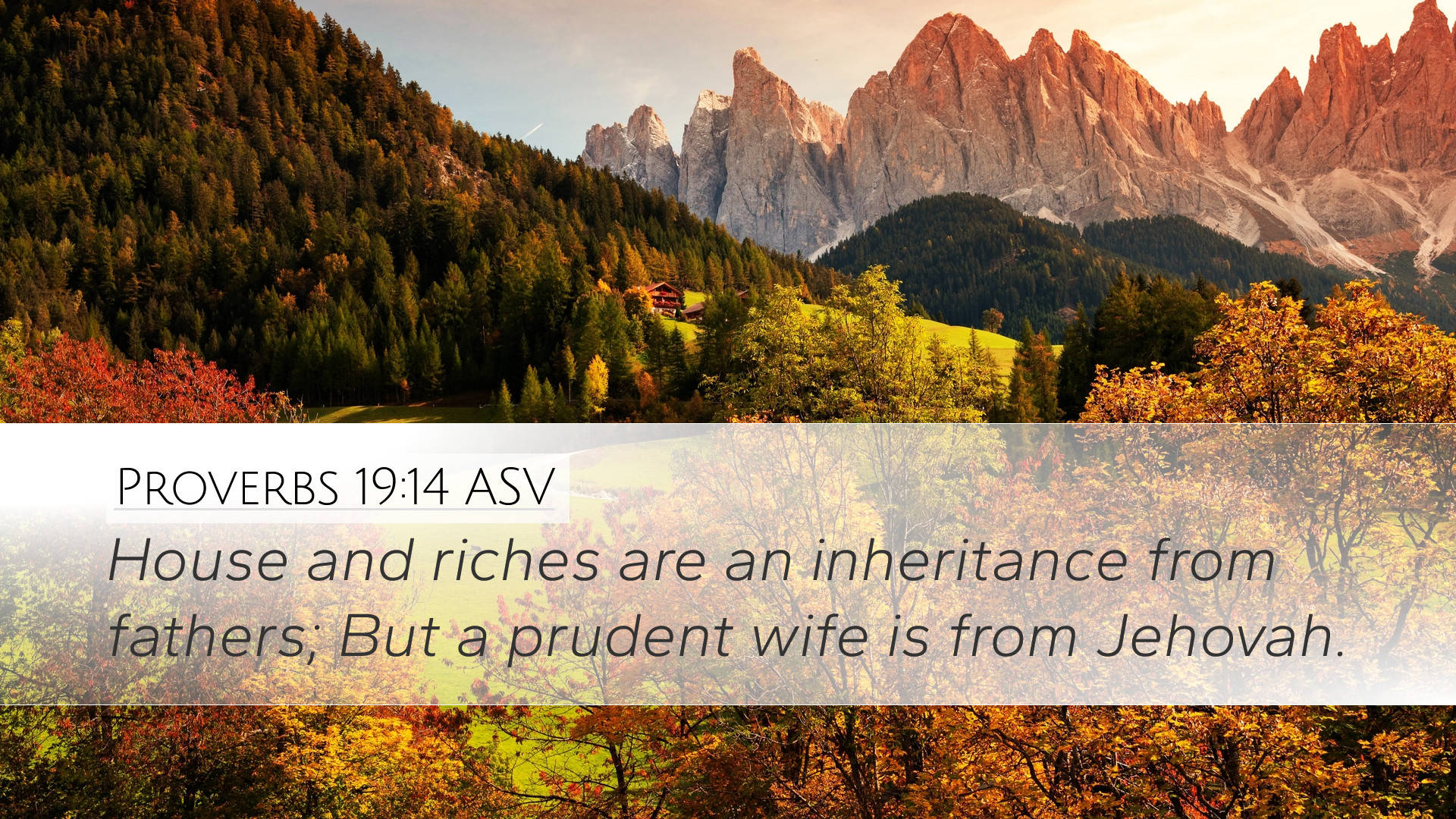 Prudent Wife Jehovah Background