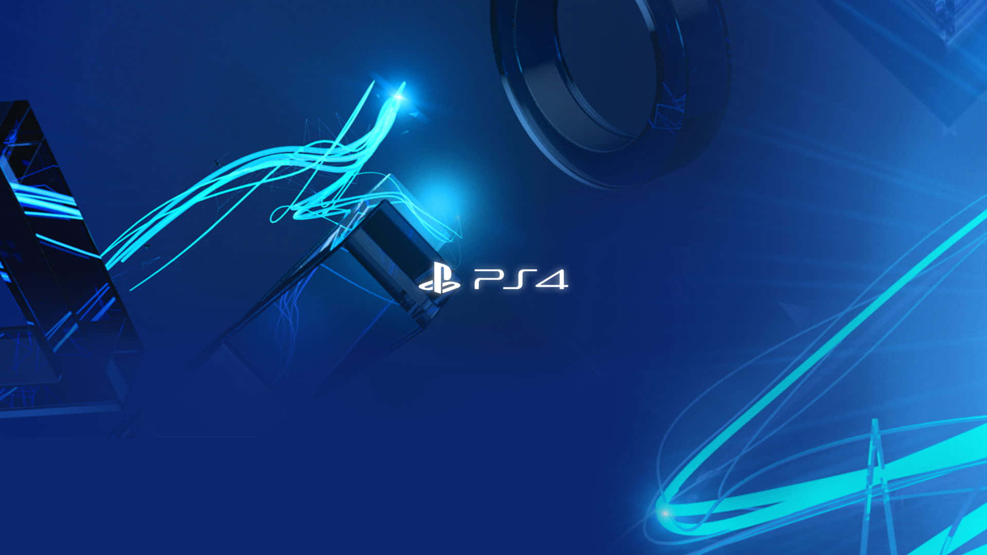 Ps4 Abstract Blue Lines Theme Background