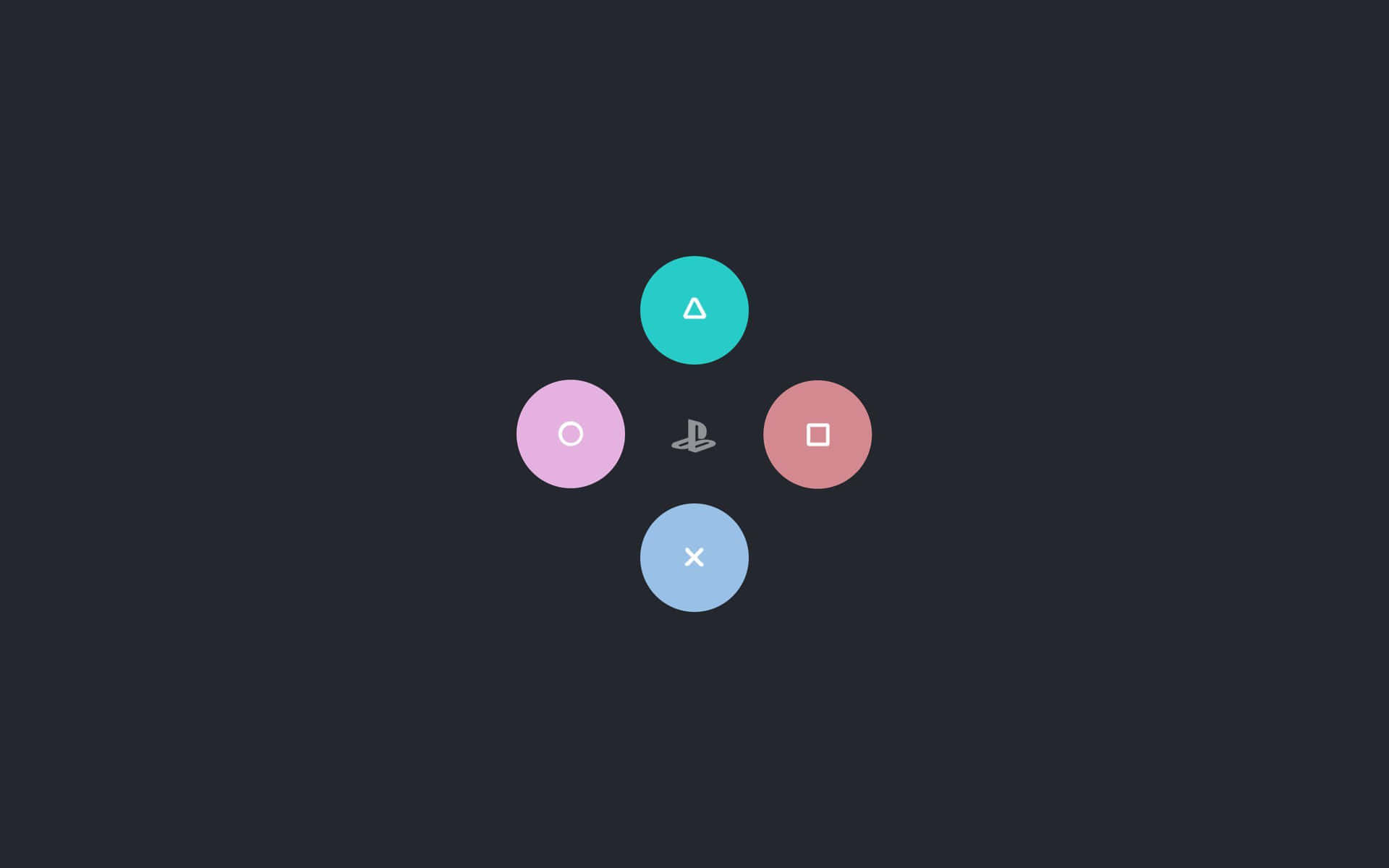 Ps4 Minimalist Pastel Theme Control Buttons Background