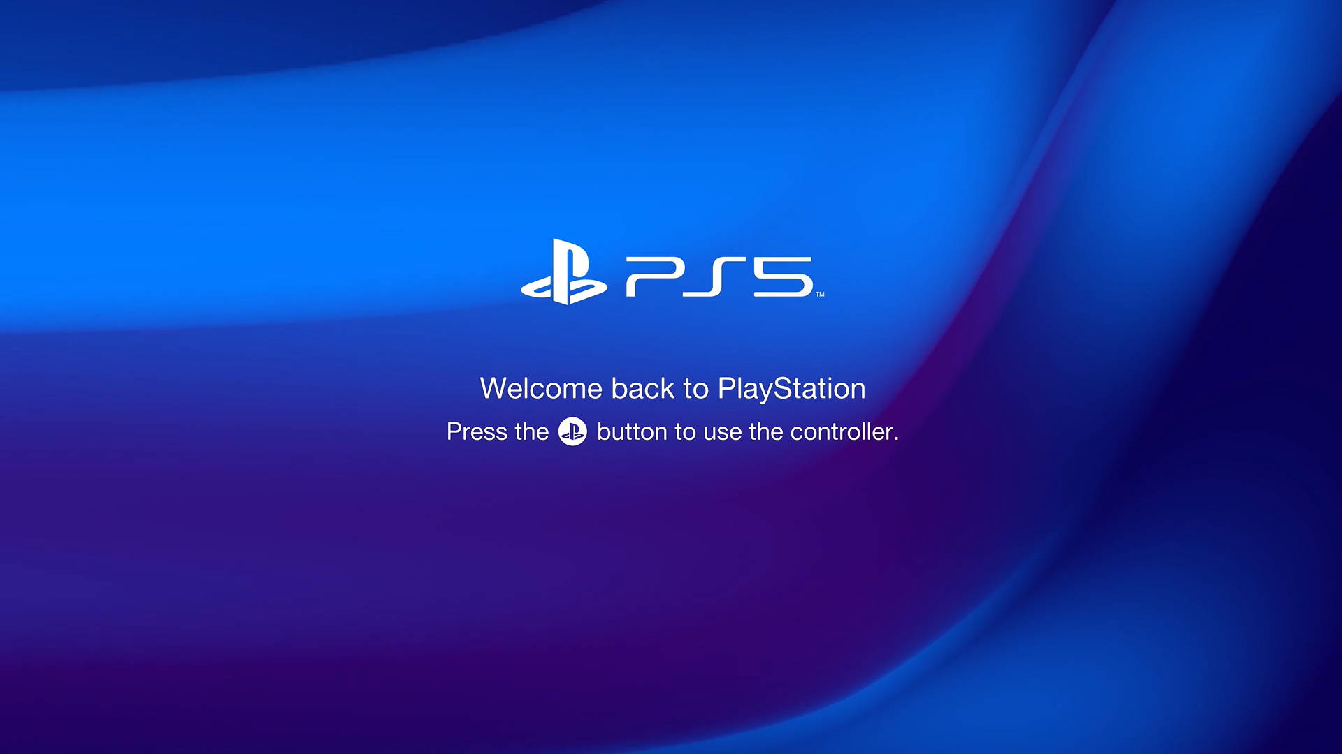 Ps5 Welcome Screen Message Background