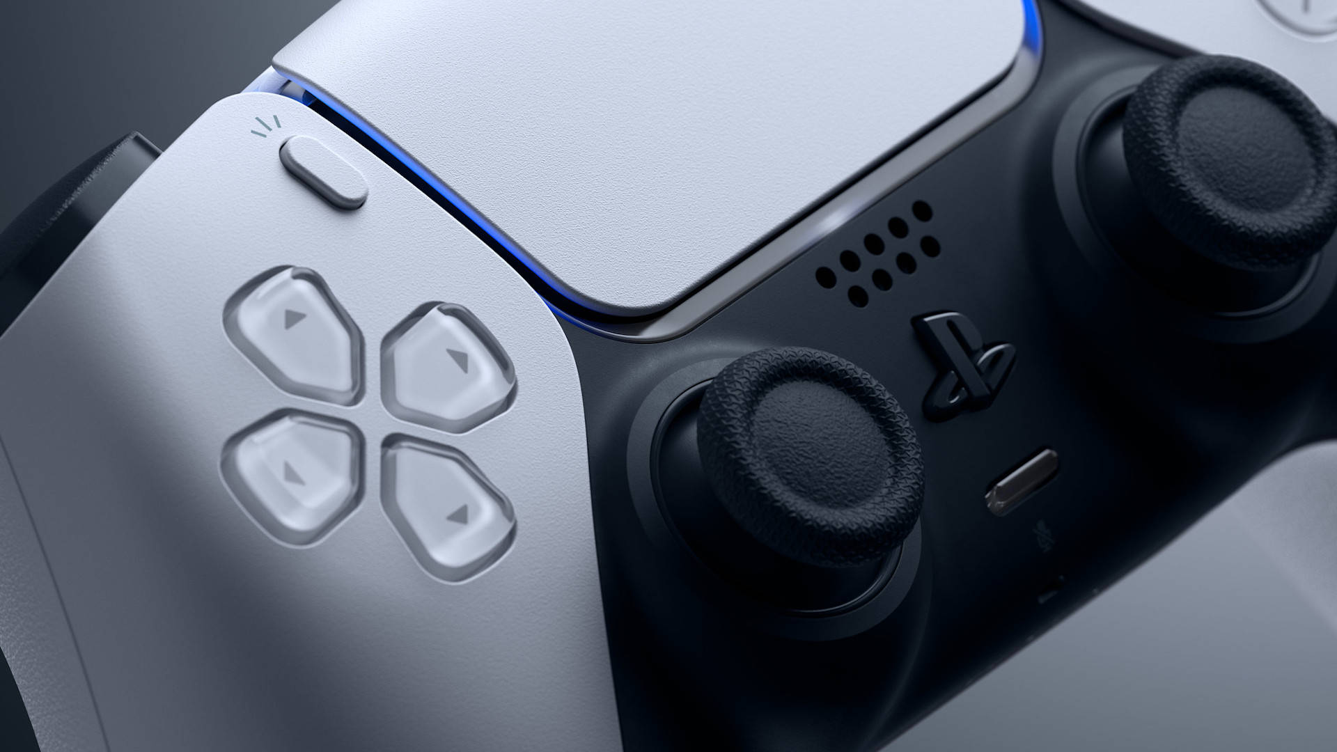Ps5 Wireless White Controller Background