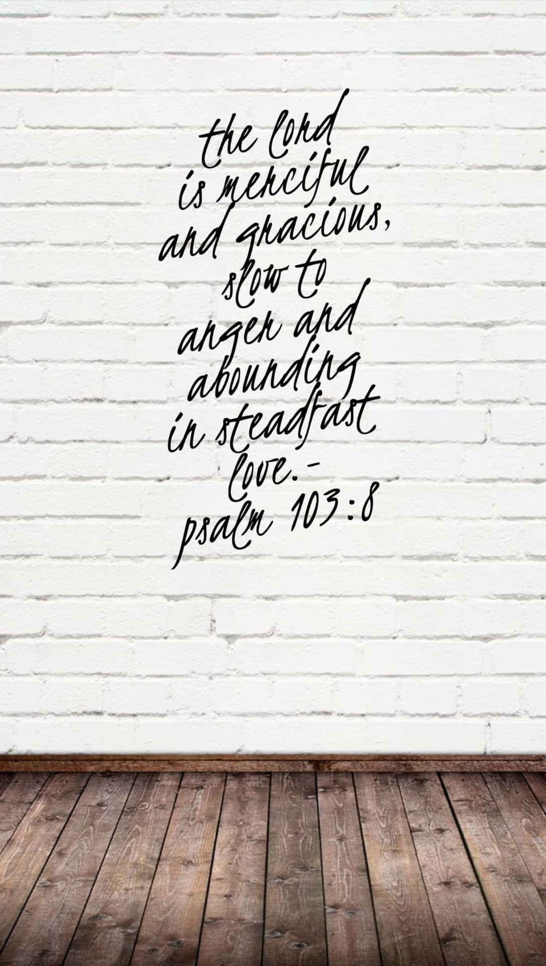 Psalm 103:8 Christian Quotes Background