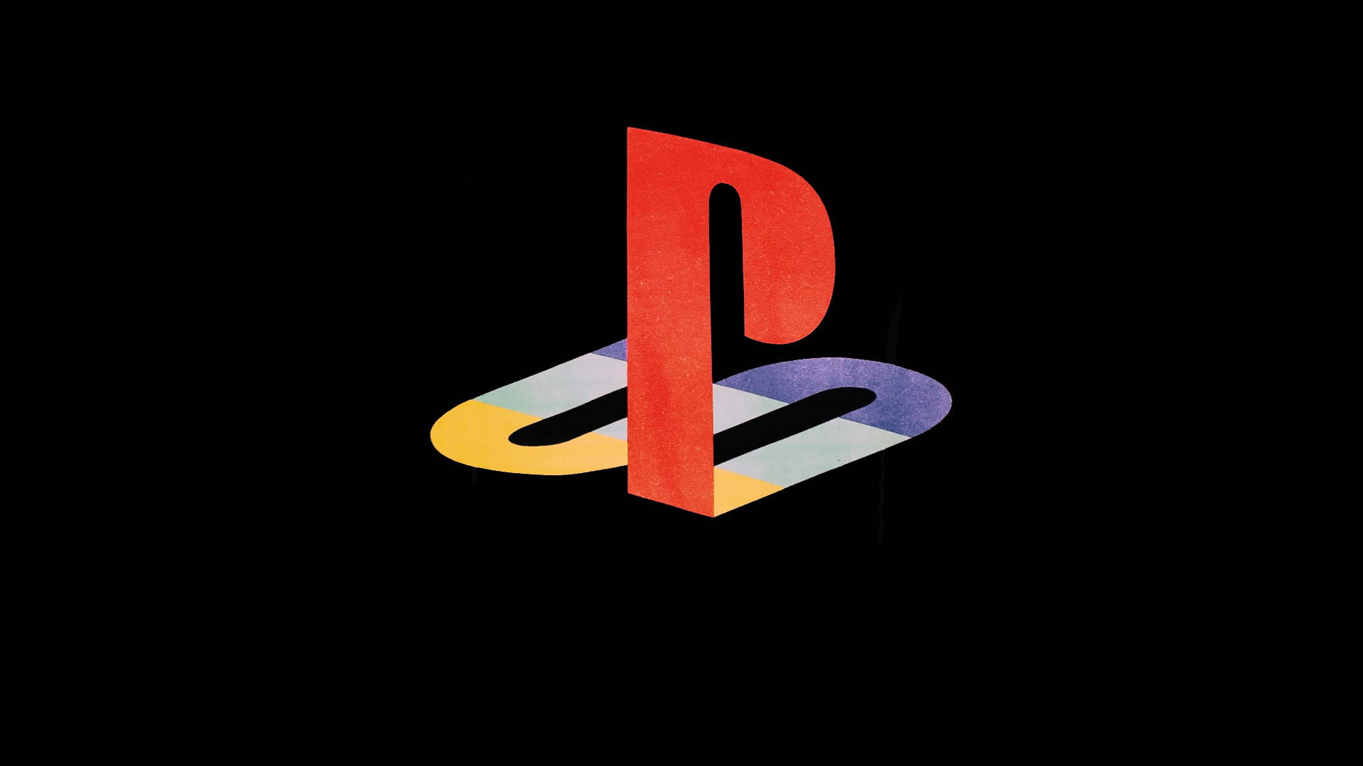 Psp Playstation Logo On Black Background
