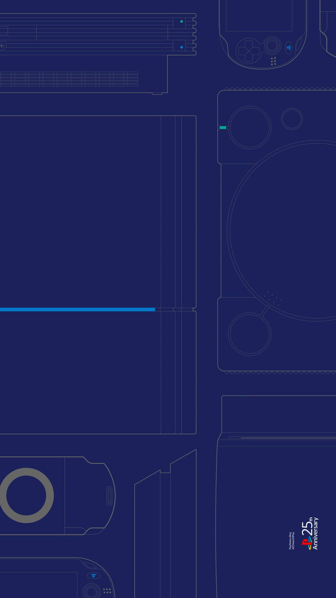 Psp Schematics Blue Aesthetic Background