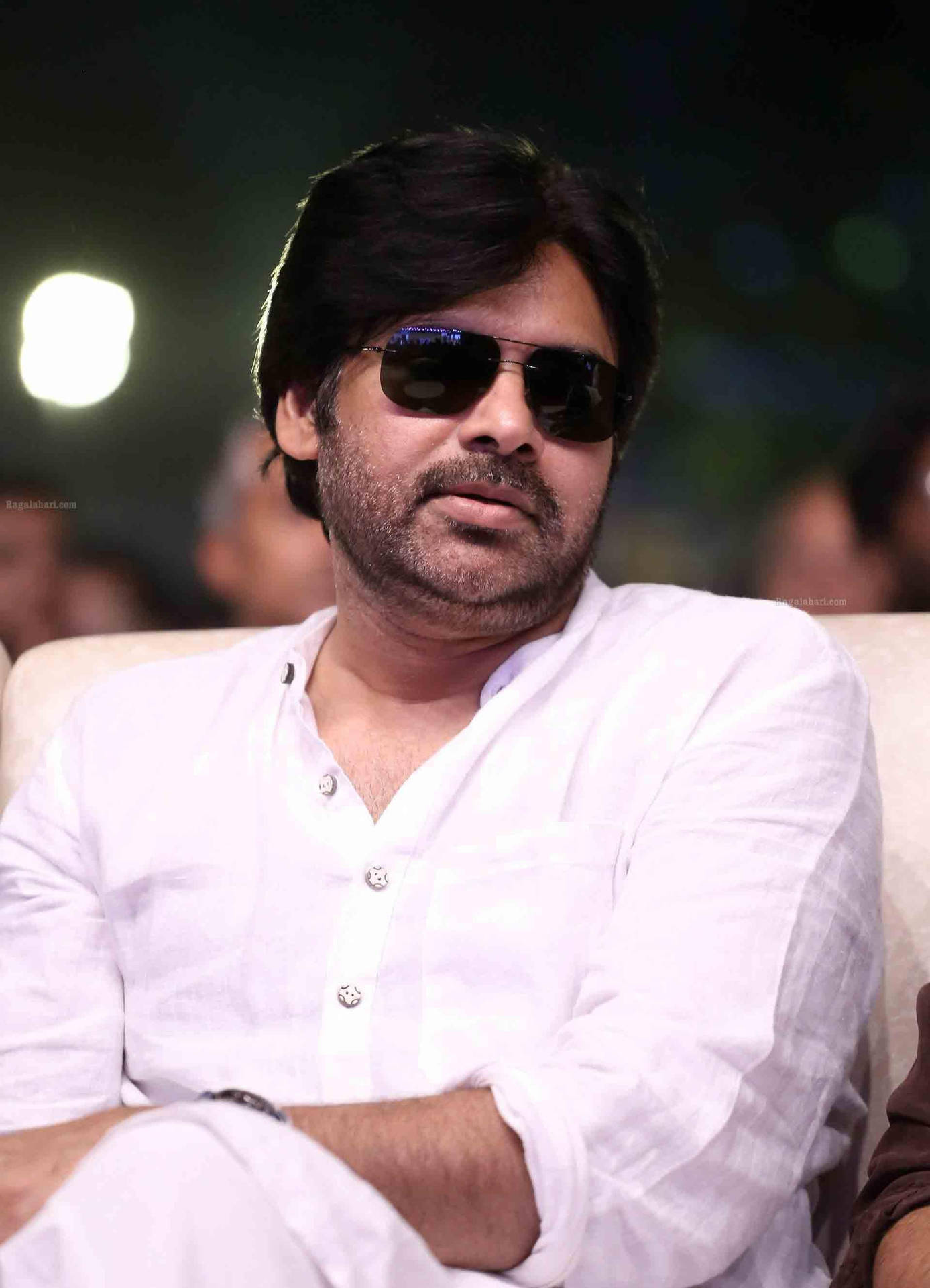 Pspk In White Shirt And Sunglasses Background