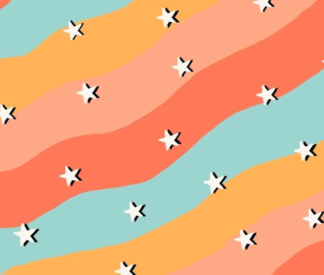 Psychedelic 70s Aesthetic Explosion Background